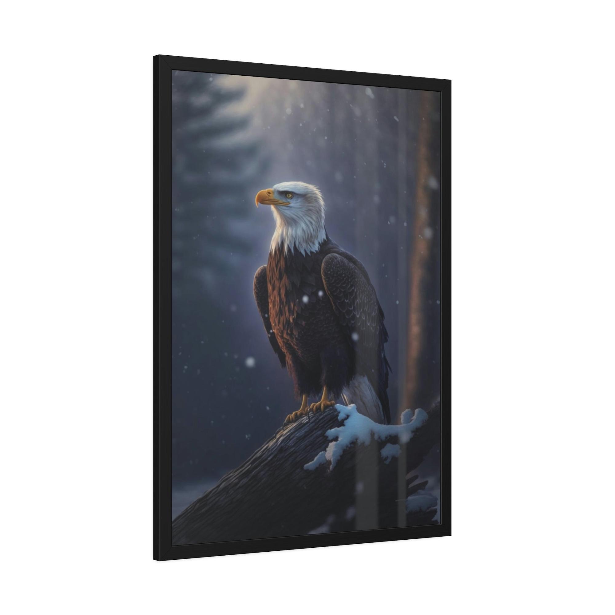 Eagles Eagle's Vision: Mesmerizing Print on Natural Canvas, Capturing their Watchful Eyes