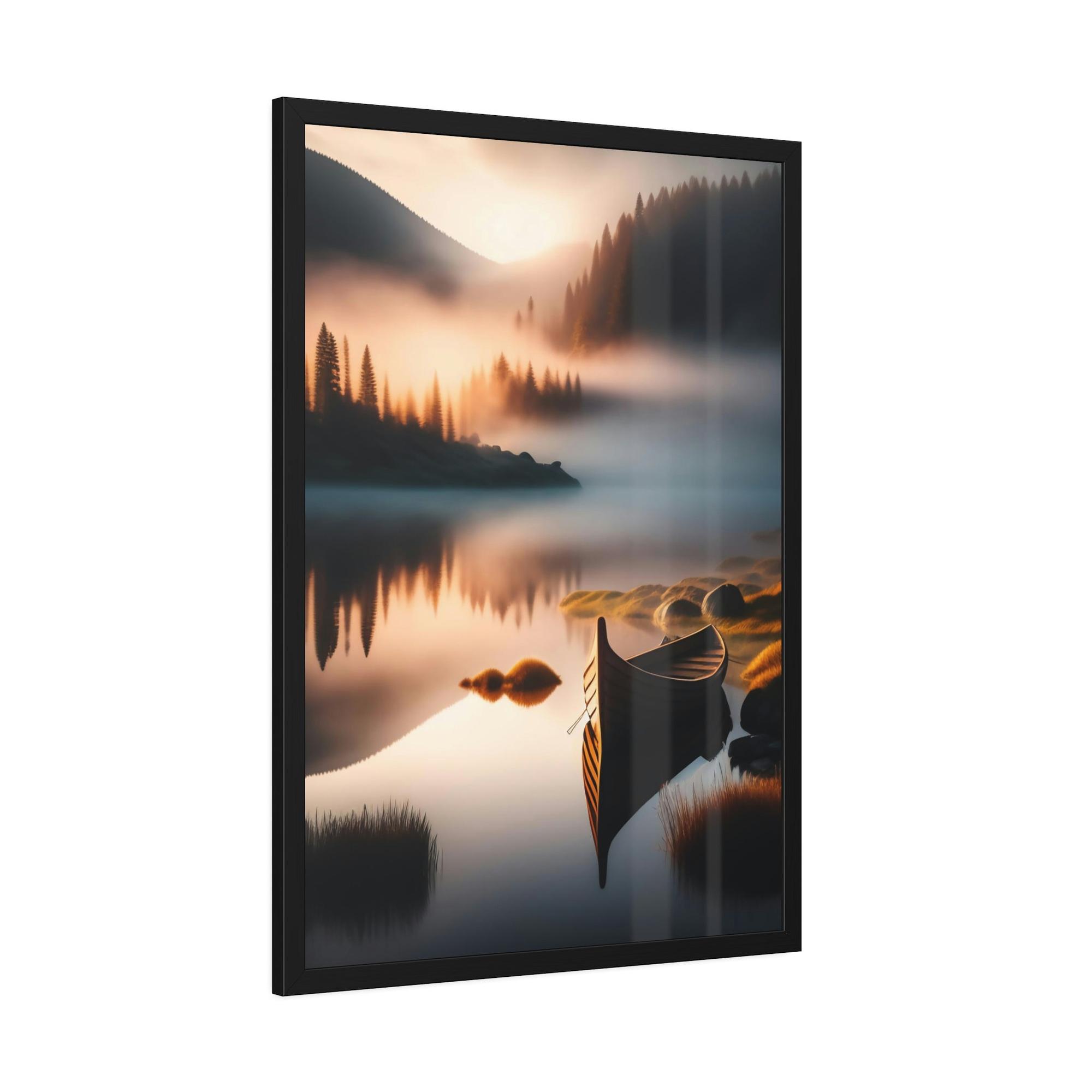 Lakes And Rivers Water's Tranquility: Artful Canvas and Poster Print of Lakes and Rivers