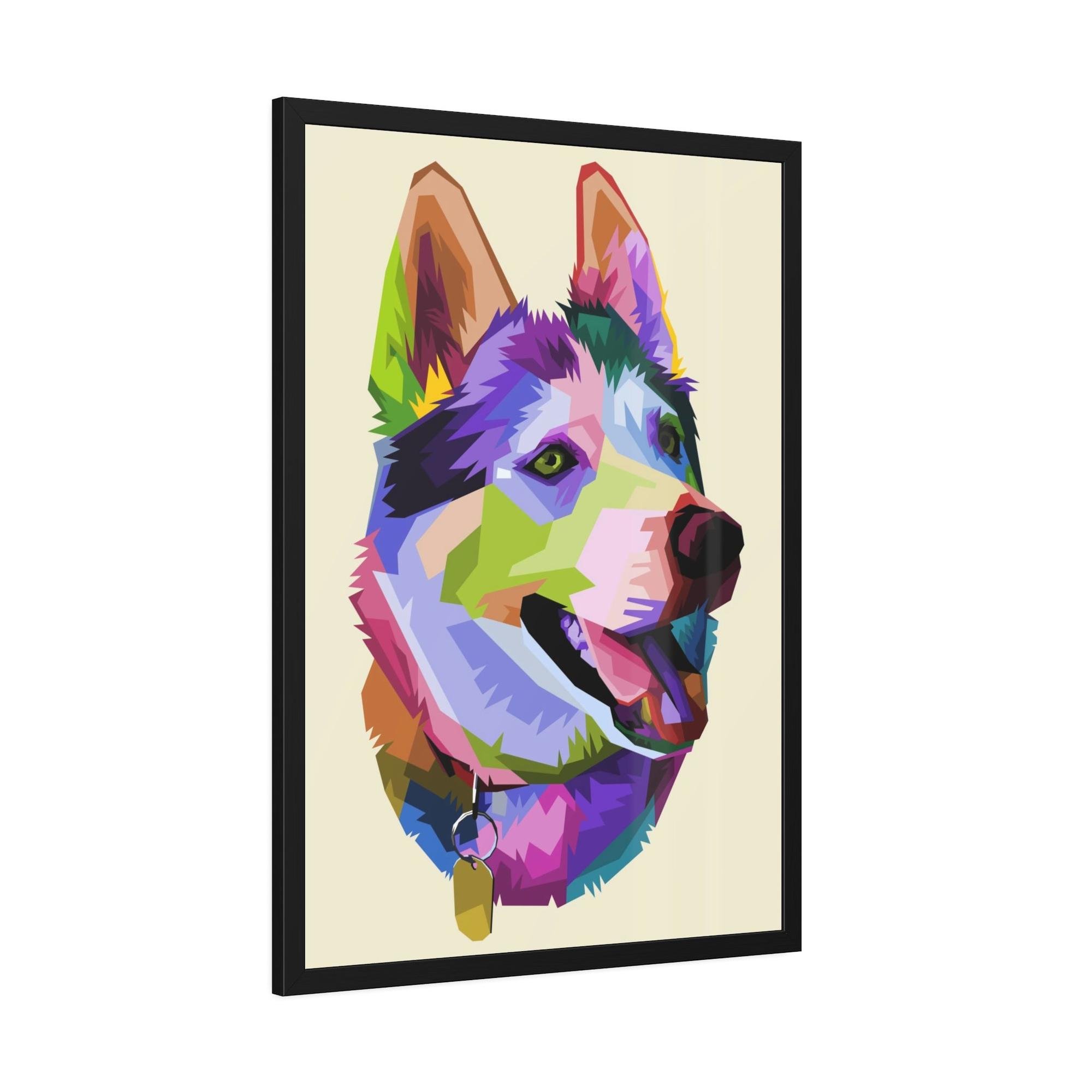 Dogs Loyal Companion: Natural Canvas & Poster Wall Art of a Devoted Dog