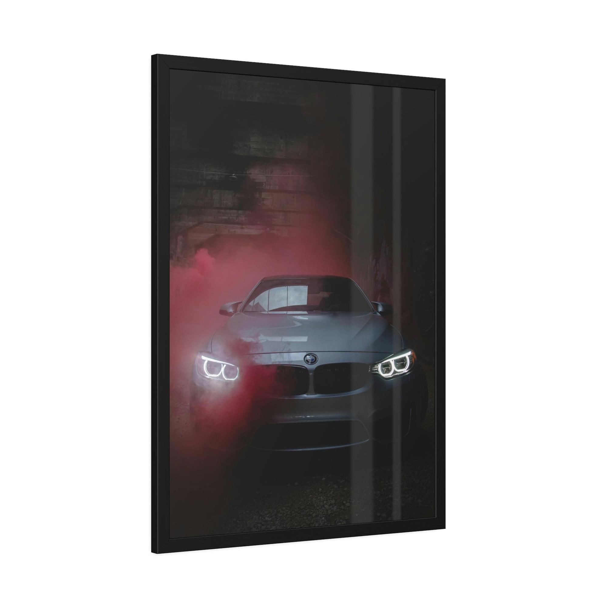 Bmw BMW's Automotive Mastery: Premium Print on Framed Poster & Canvas