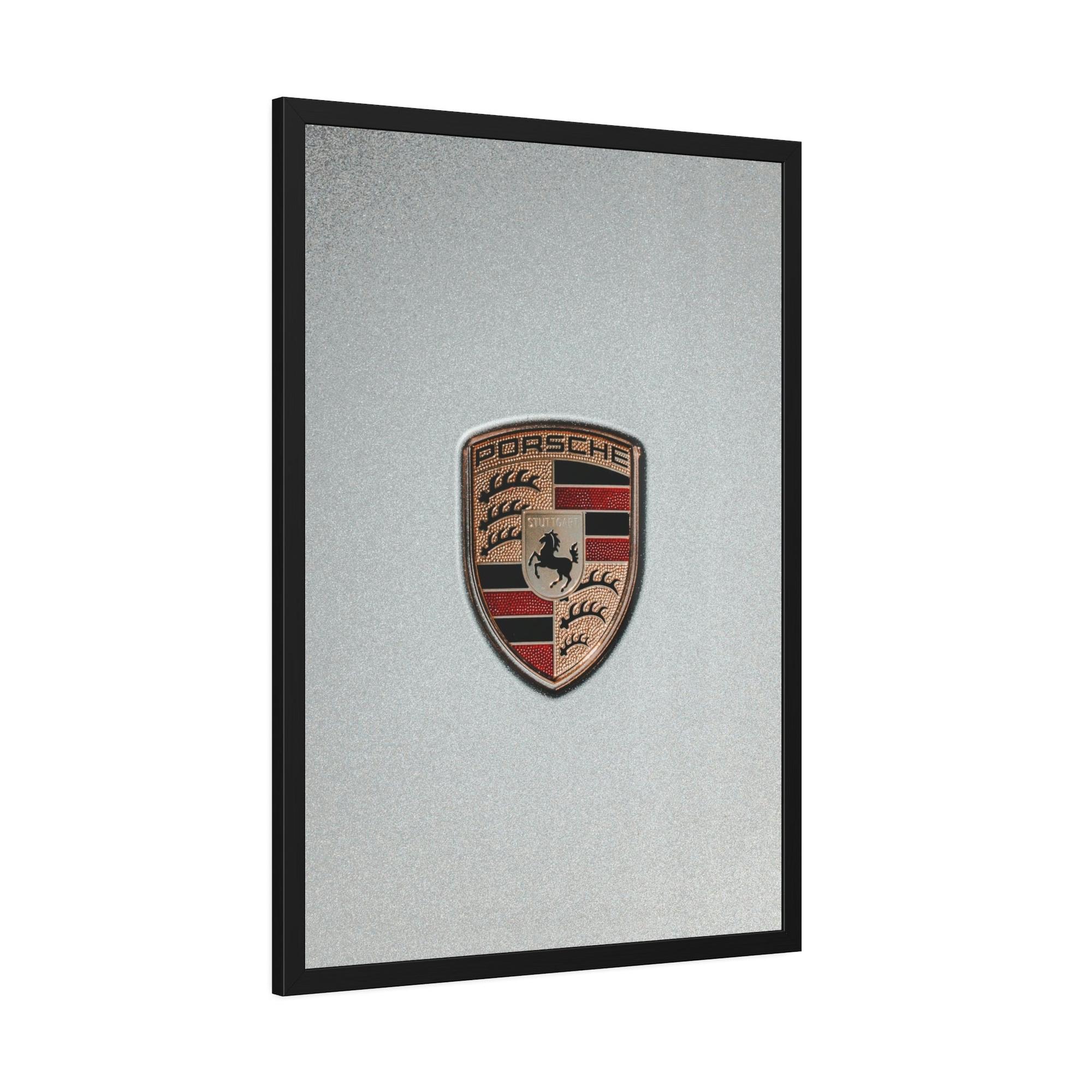 Porsche Timeless Porsche Logo: A Stunning Art Piece on Natural Canvas & Poster