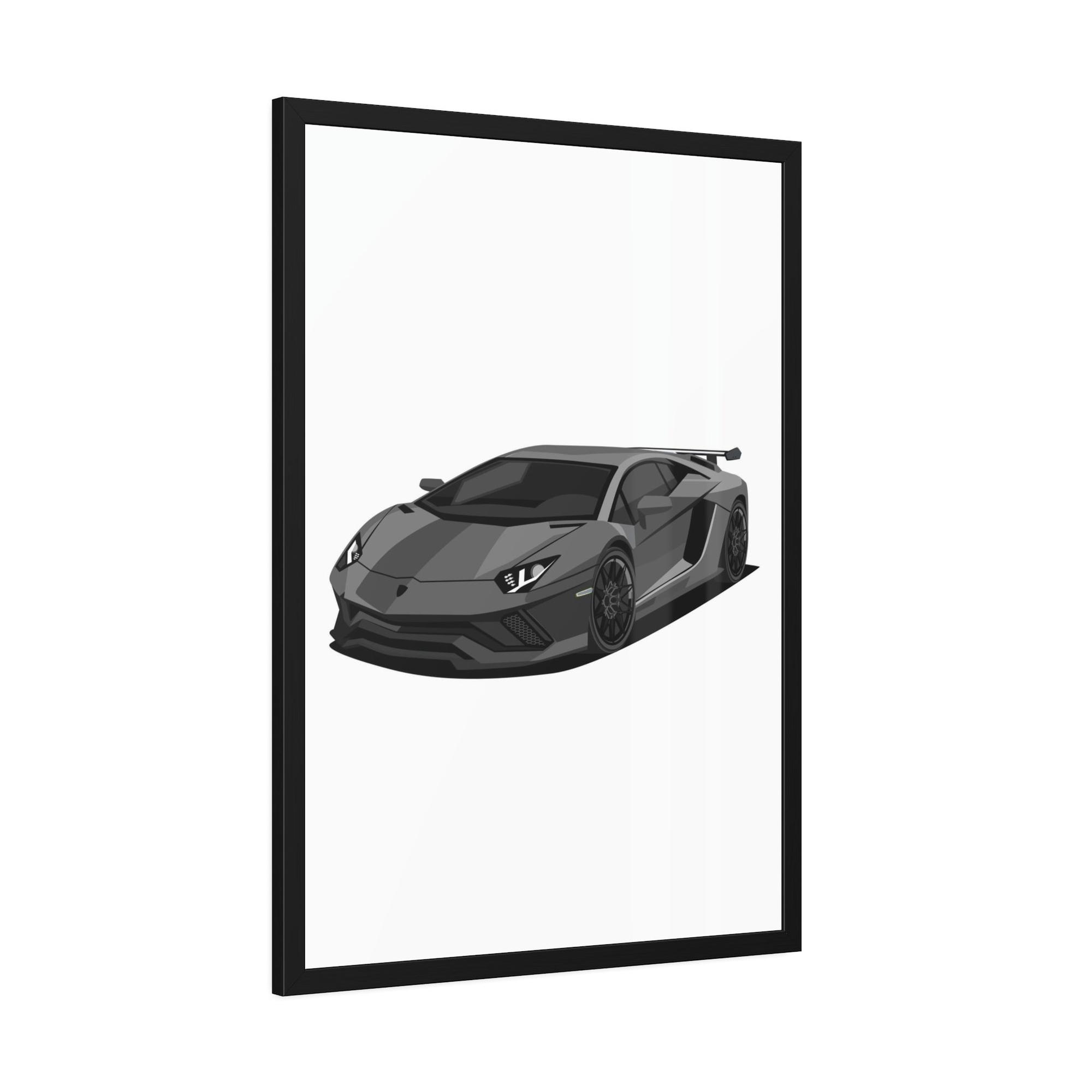 Lamborghini Supercar Wall Art: Lamborghini Framed Poster & Canvas for Auto Admirers