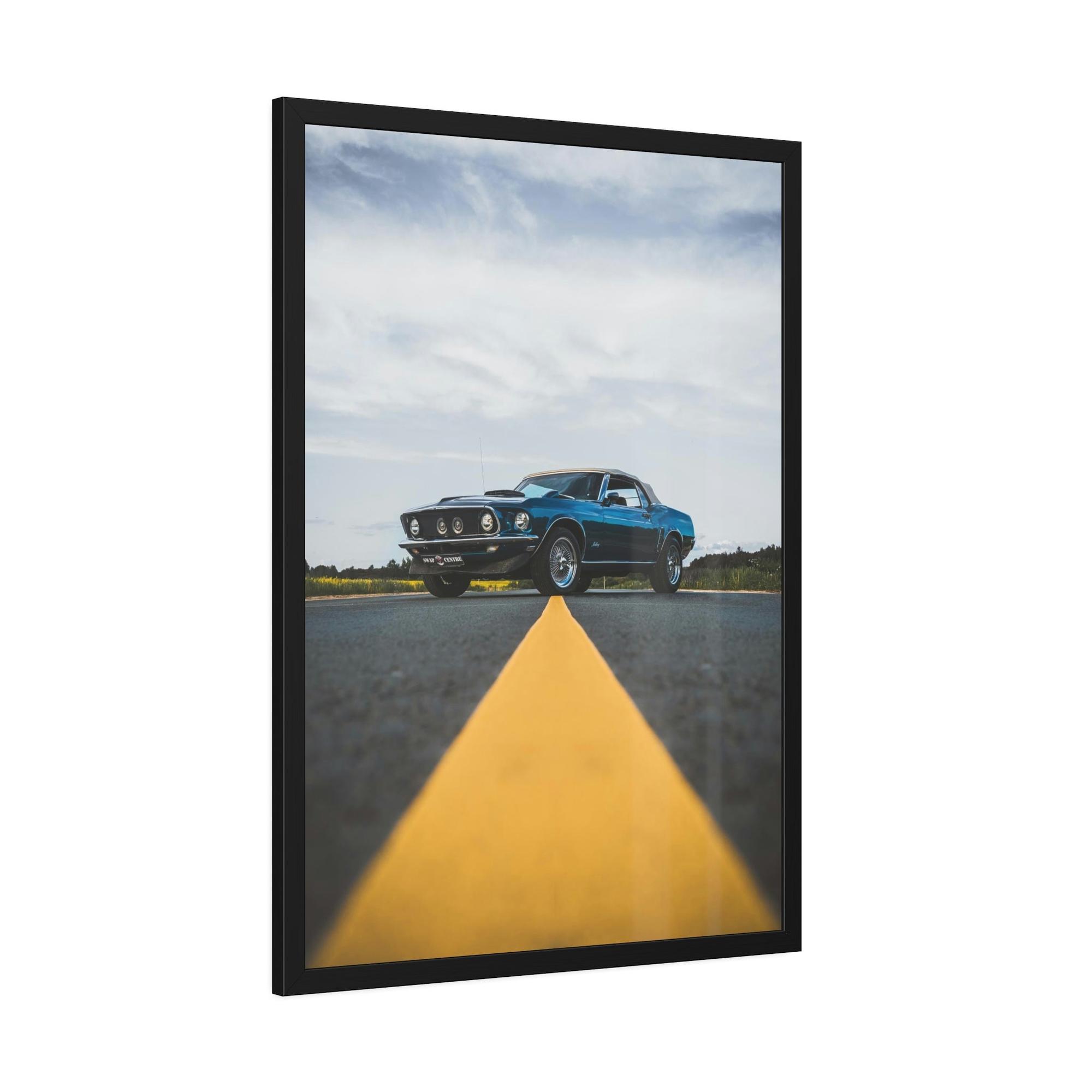 Mustang The Power of Mustang: Striking Wall Art on Natural Canvas & Poster