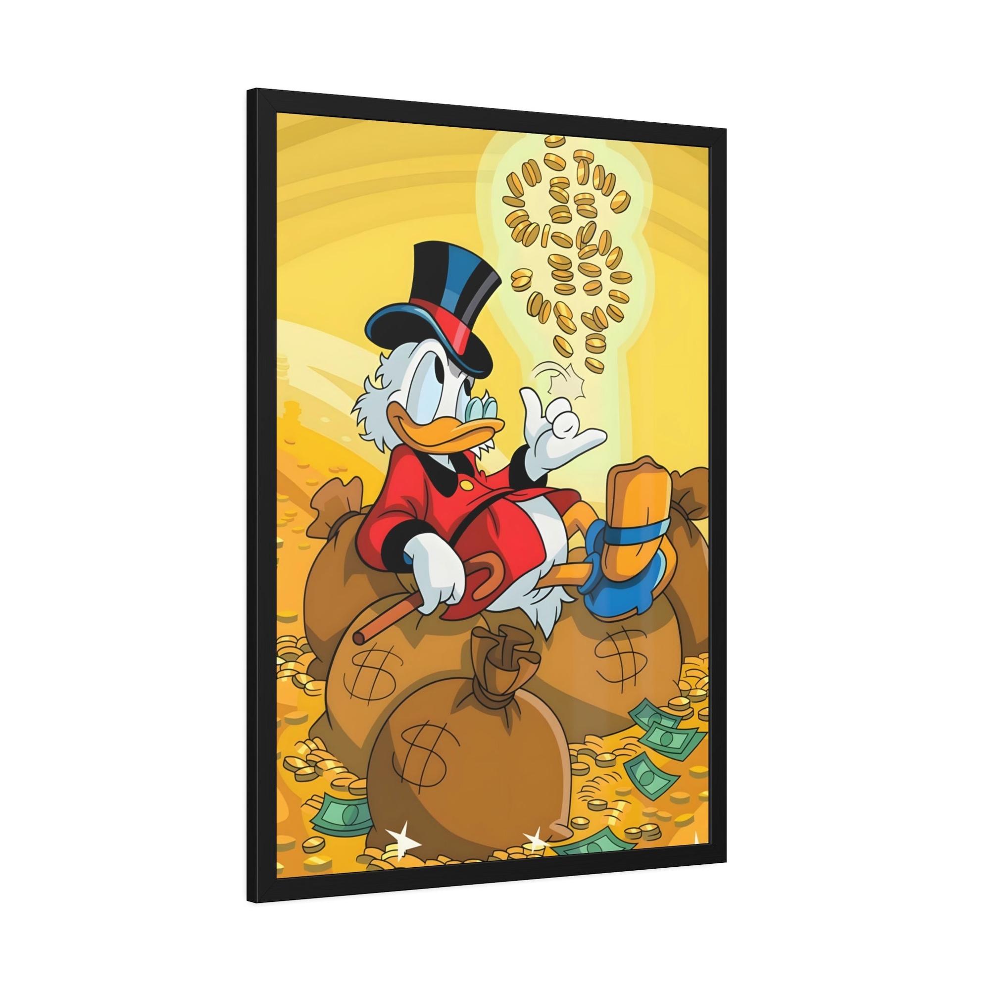 Monopoly & Motivation The Million-Dollar Duck: Street Art Style Canvas Print of a Duck by Alec Monopoly