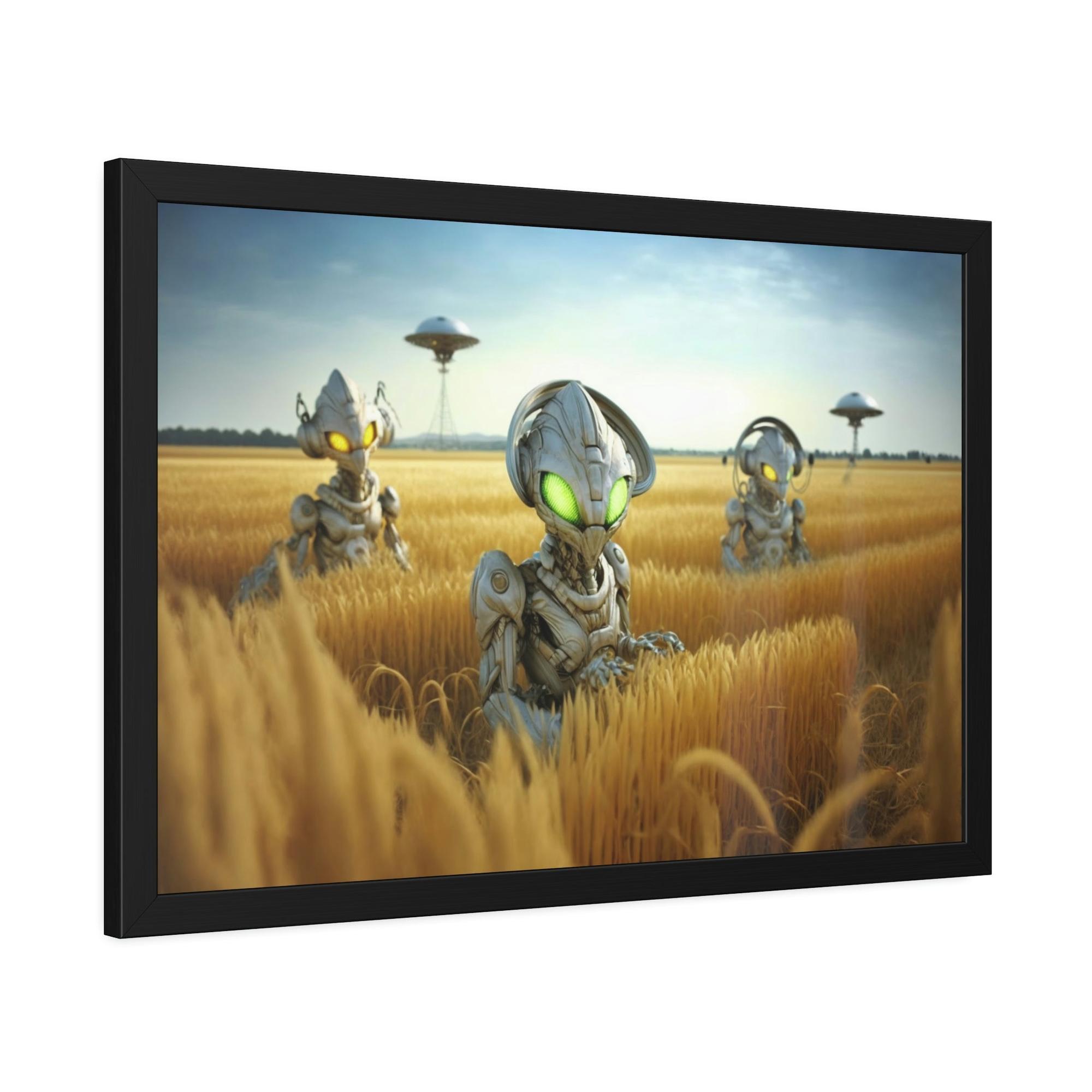 Aliens Intergalactic Beauty: Alien-Inspired Art Print on Canvas & Poster