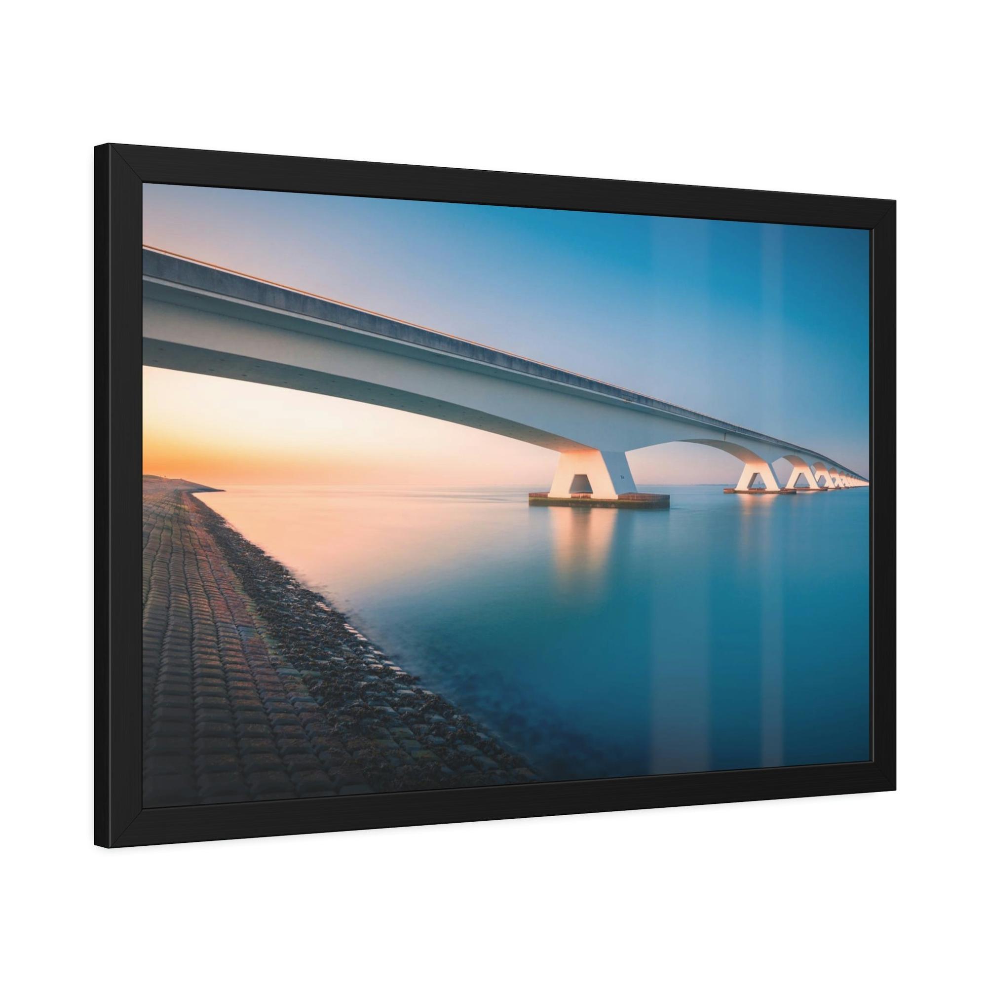 Bridge Golden Hour on the Bridge: Wall Art and Print on Canvas