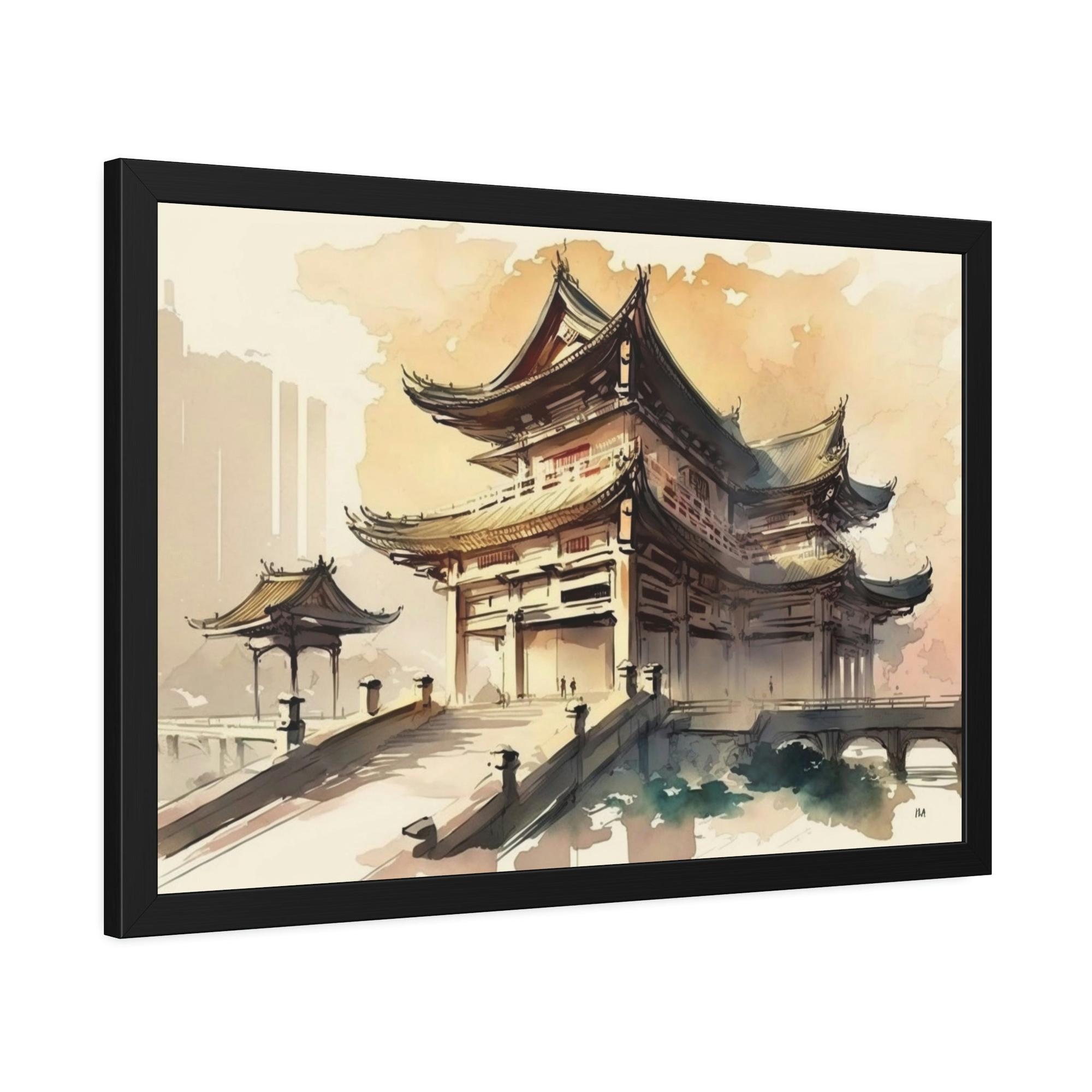 Asian Asian Aesthetics: A Modern Twist on Traditional Art on Framed Poster & Canvas