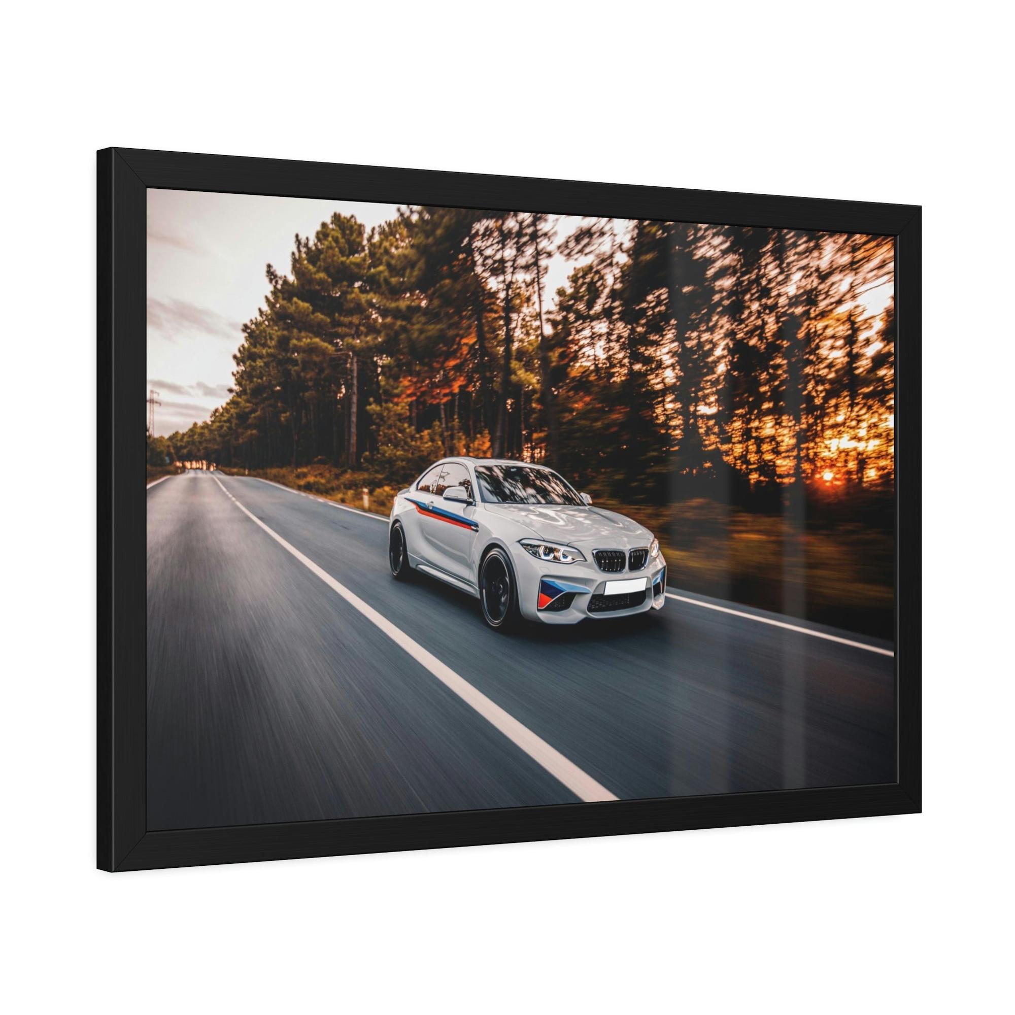 Bmw BMW Speed: Poster and Print on Canvas with Dynamic Car Art