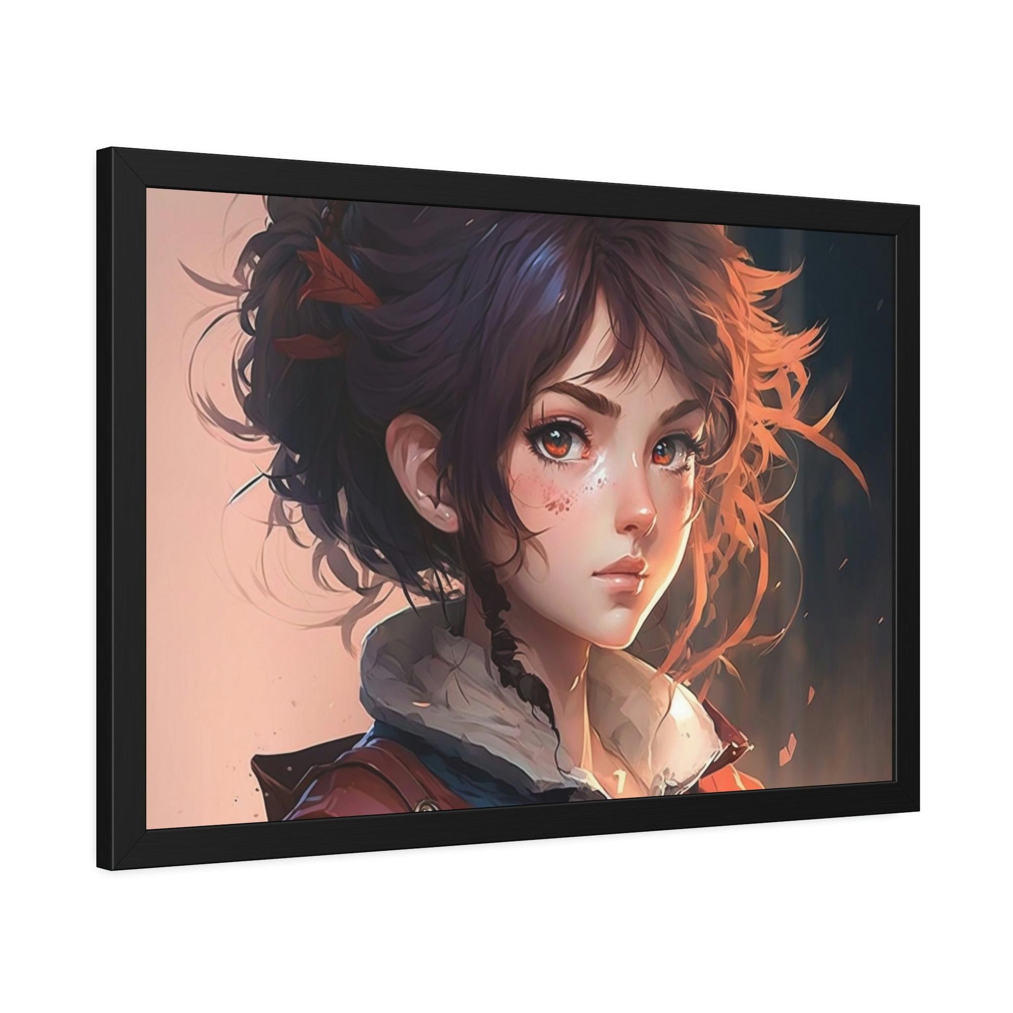 Anime The Art of Anime: Framed Poster of Your Favorite Anime Characters