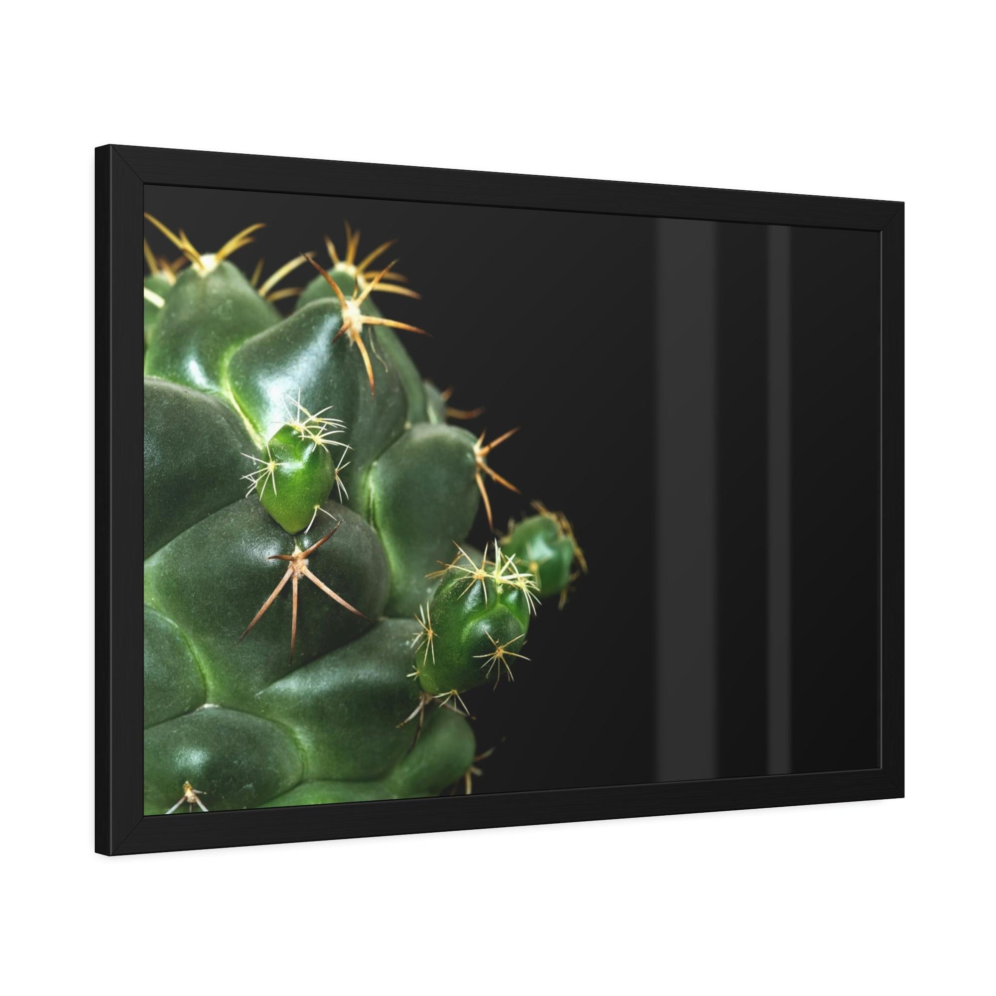 Cactus Succulent Splendor: Natural Canvas Cactus Print for a Modern Look