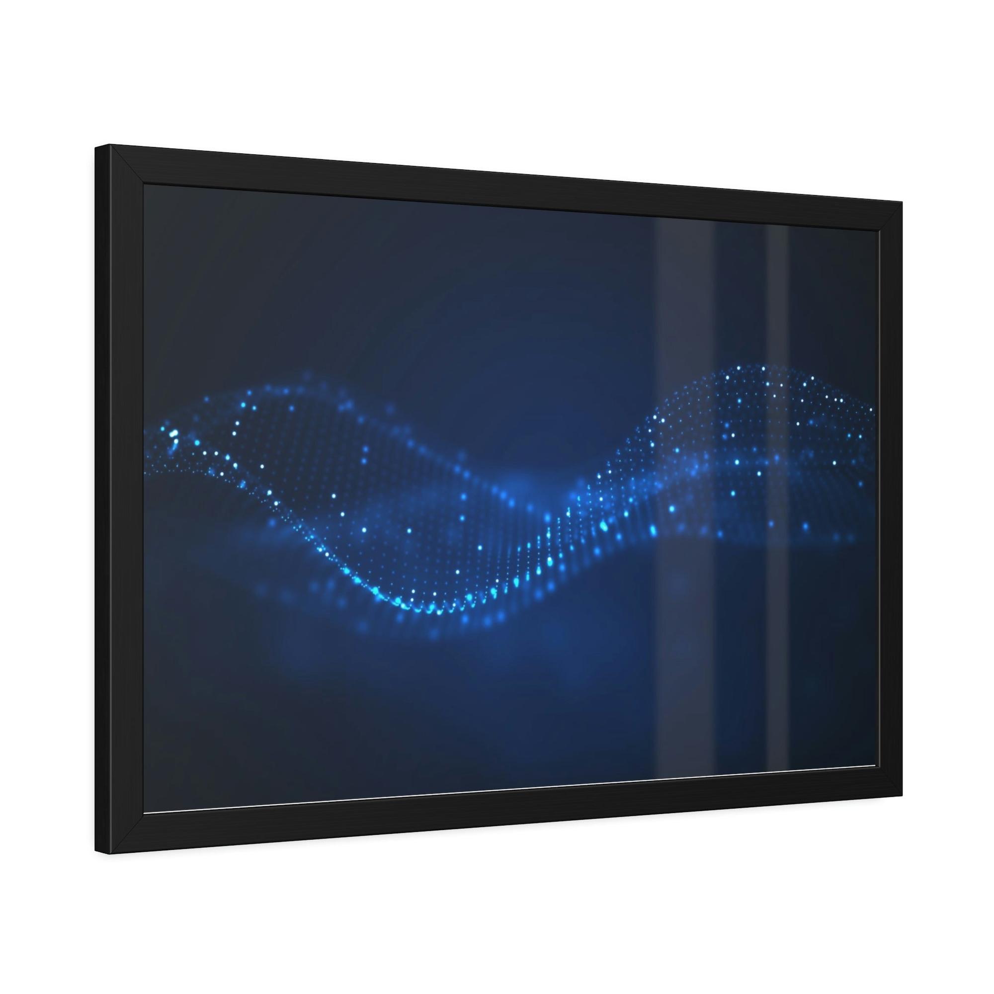 Abstract Digital Digital Dreams: Abstract Wall Art on Natural Canvas & Poster