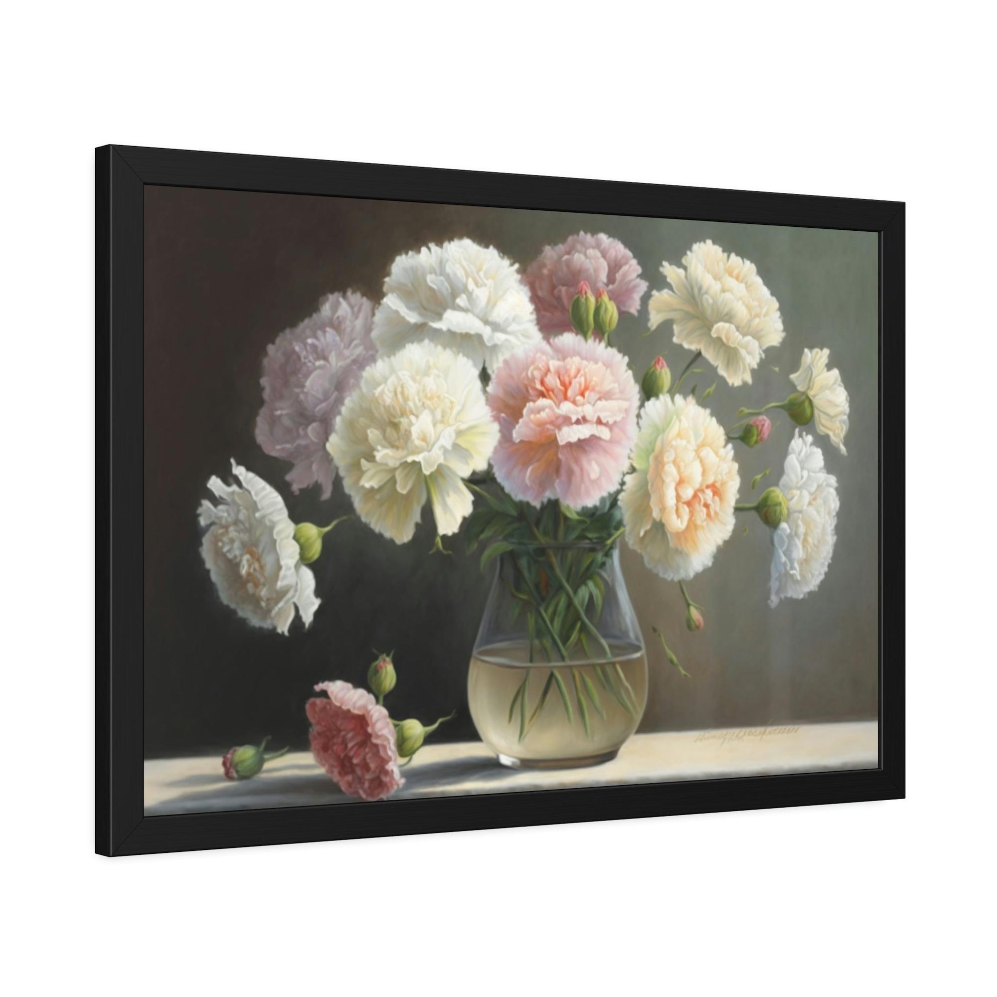 Carnations Garden Treasures: Carnations Print on Canvas and Art Prints for Your Home