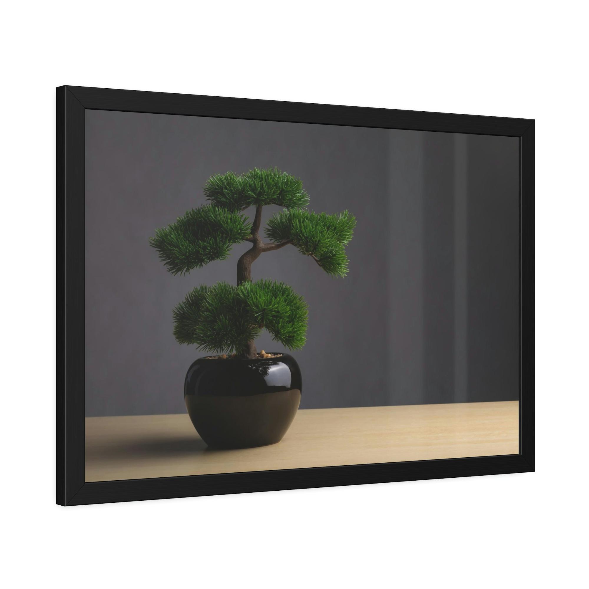 Bonsai Tree Bonsai Beauty: Wall Art and Print on Canvas with Serene Bonsai Tree Art