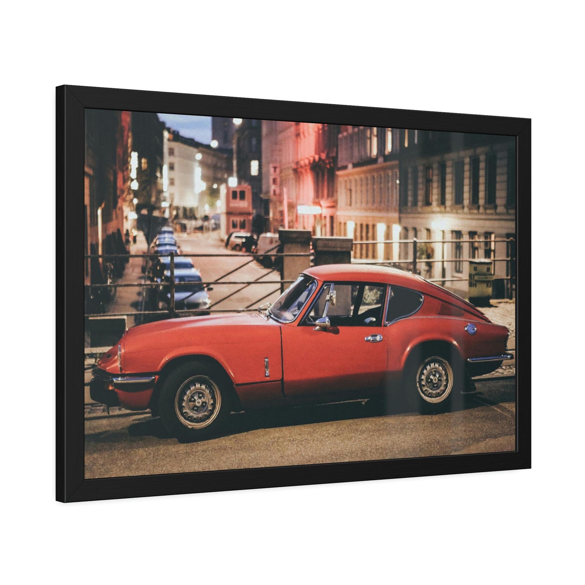 Corvette The Classic Corvette: A Striking Framed Poster Print for Car Enthusiasts