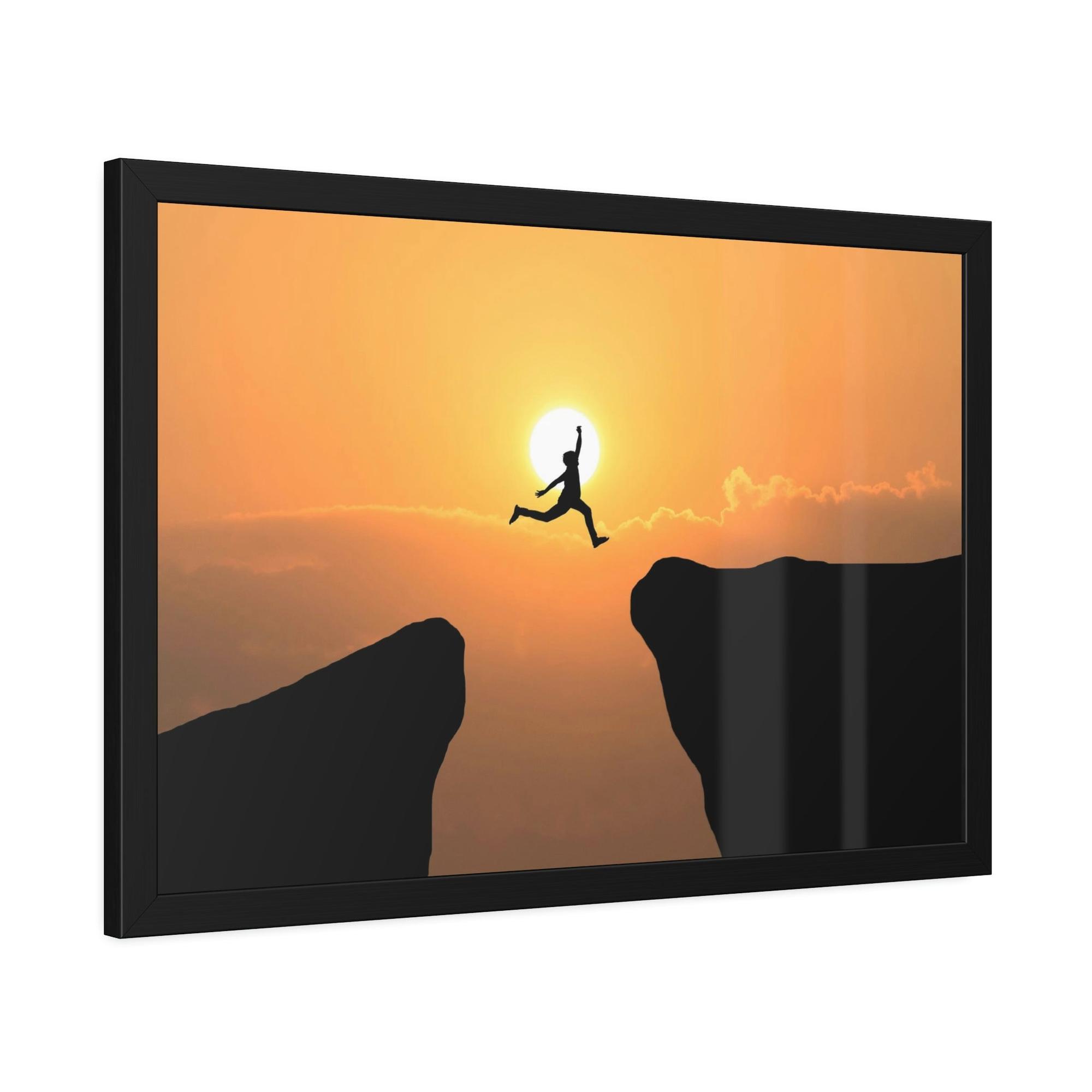 Cliffs The Cliff's Edge: Dramatic Canvas Print for Statement Decor