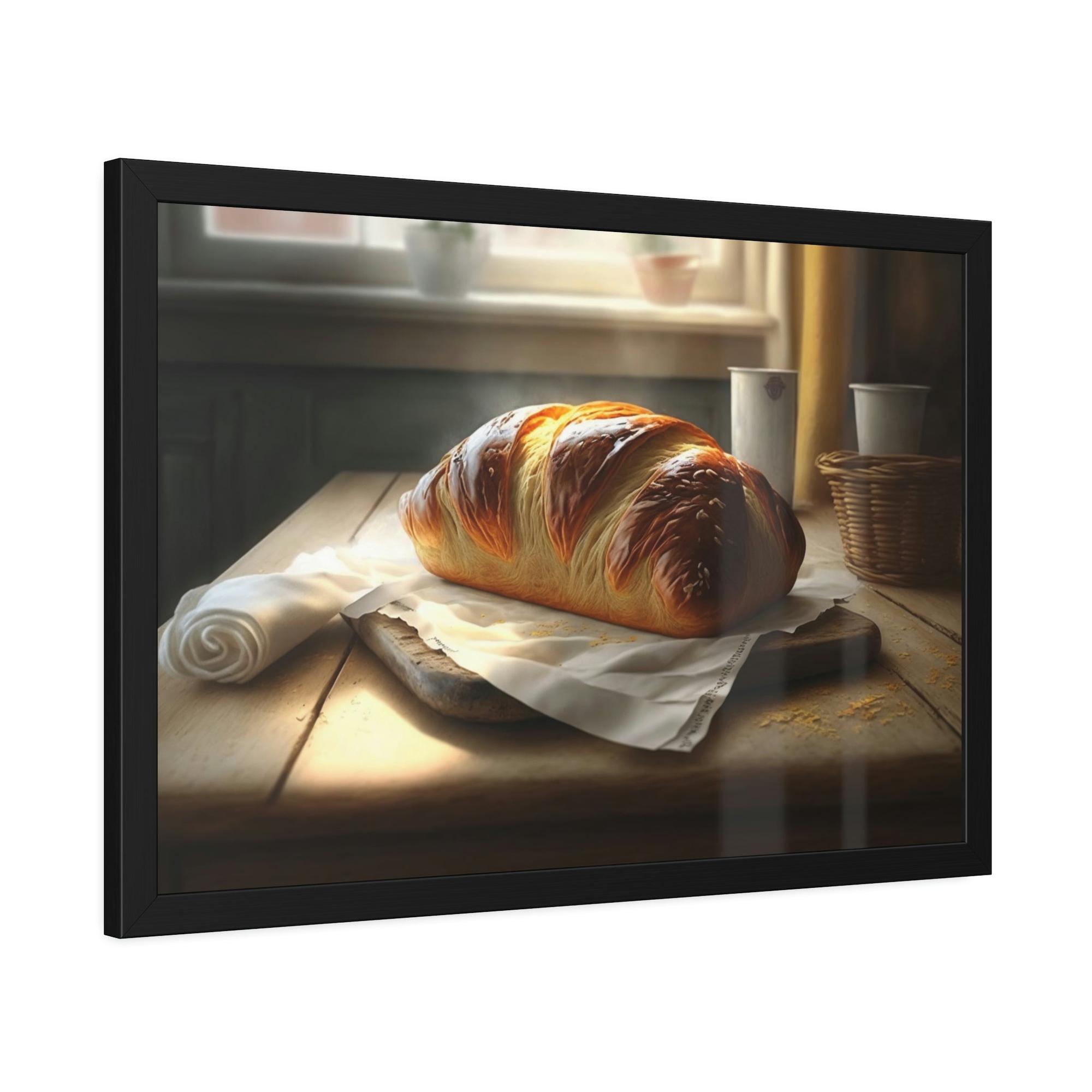Bread Fresh Bread Vibes: Art and Canvas Print for Home and Kitchen Decoration