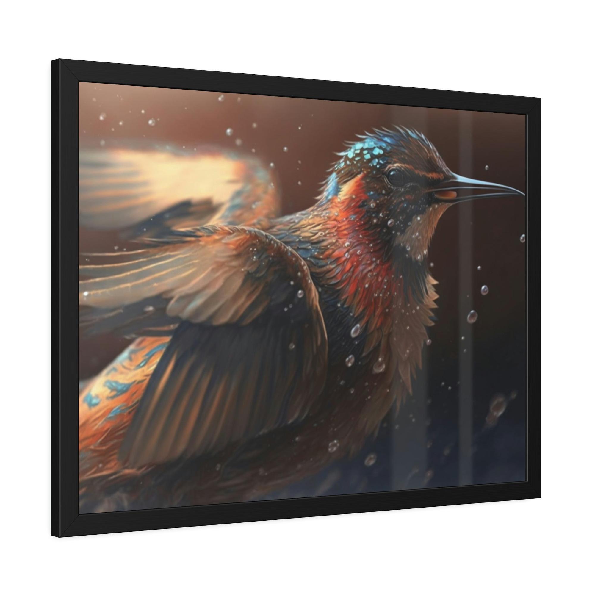 Birds The Flight of Fantasy: A Framed Canvas & Poster Print of Birds