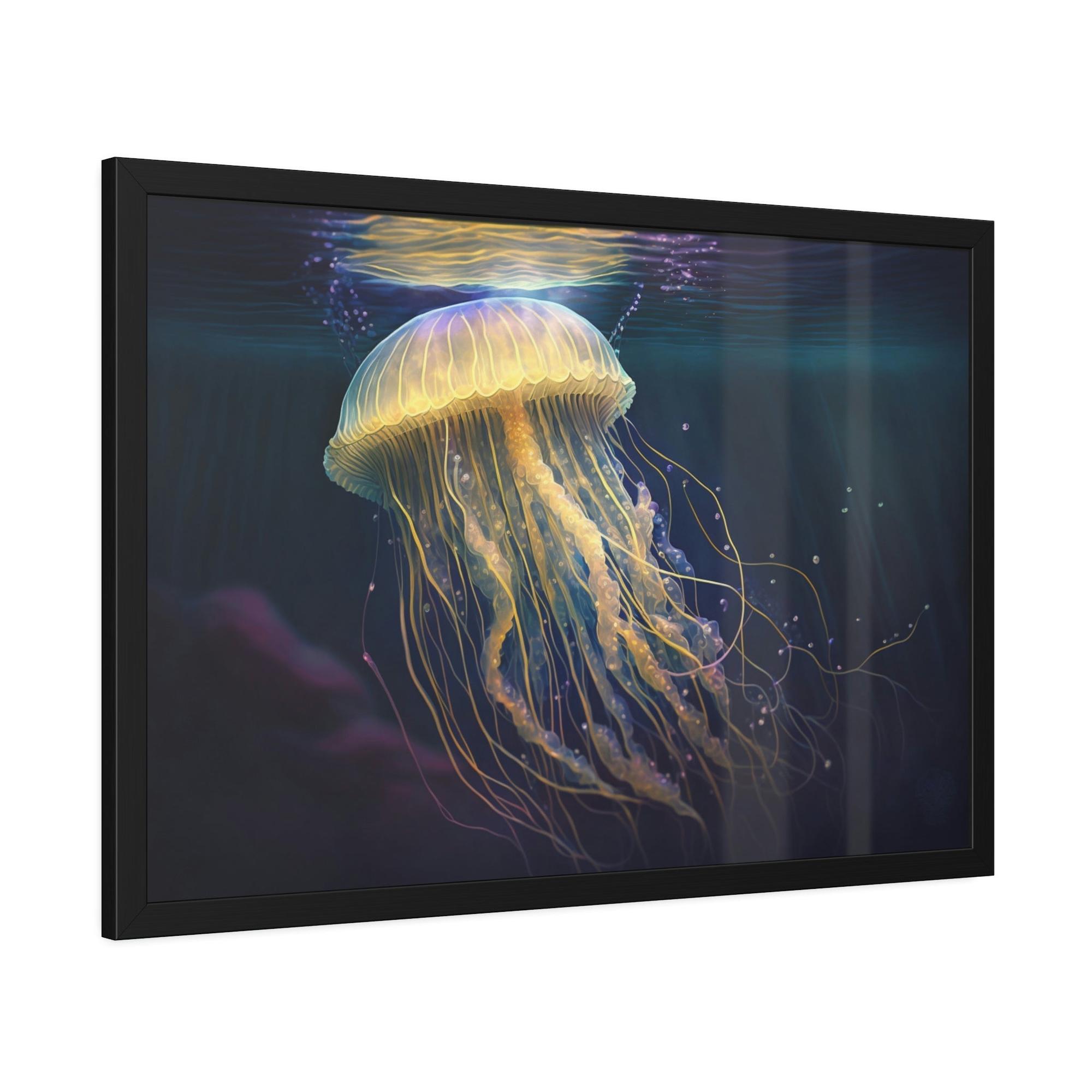 Jellyfishs Jellyfish Wonder: Captivating Canvas Wall Art Prints for Ocean Lovers