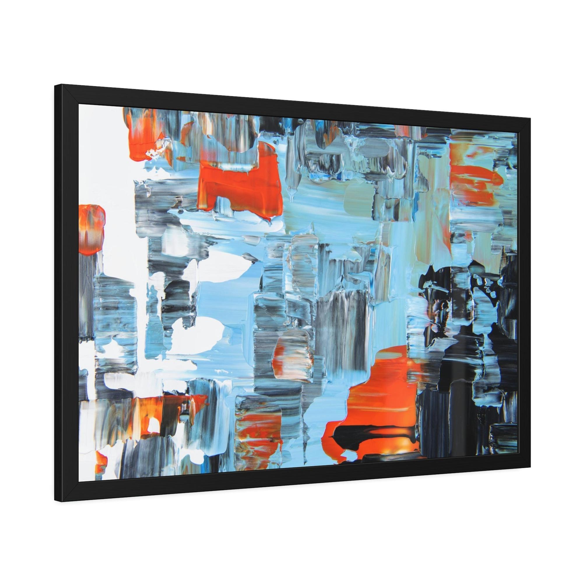 Contemporary Pop of Color: A Contemporary Poster for Your Wall