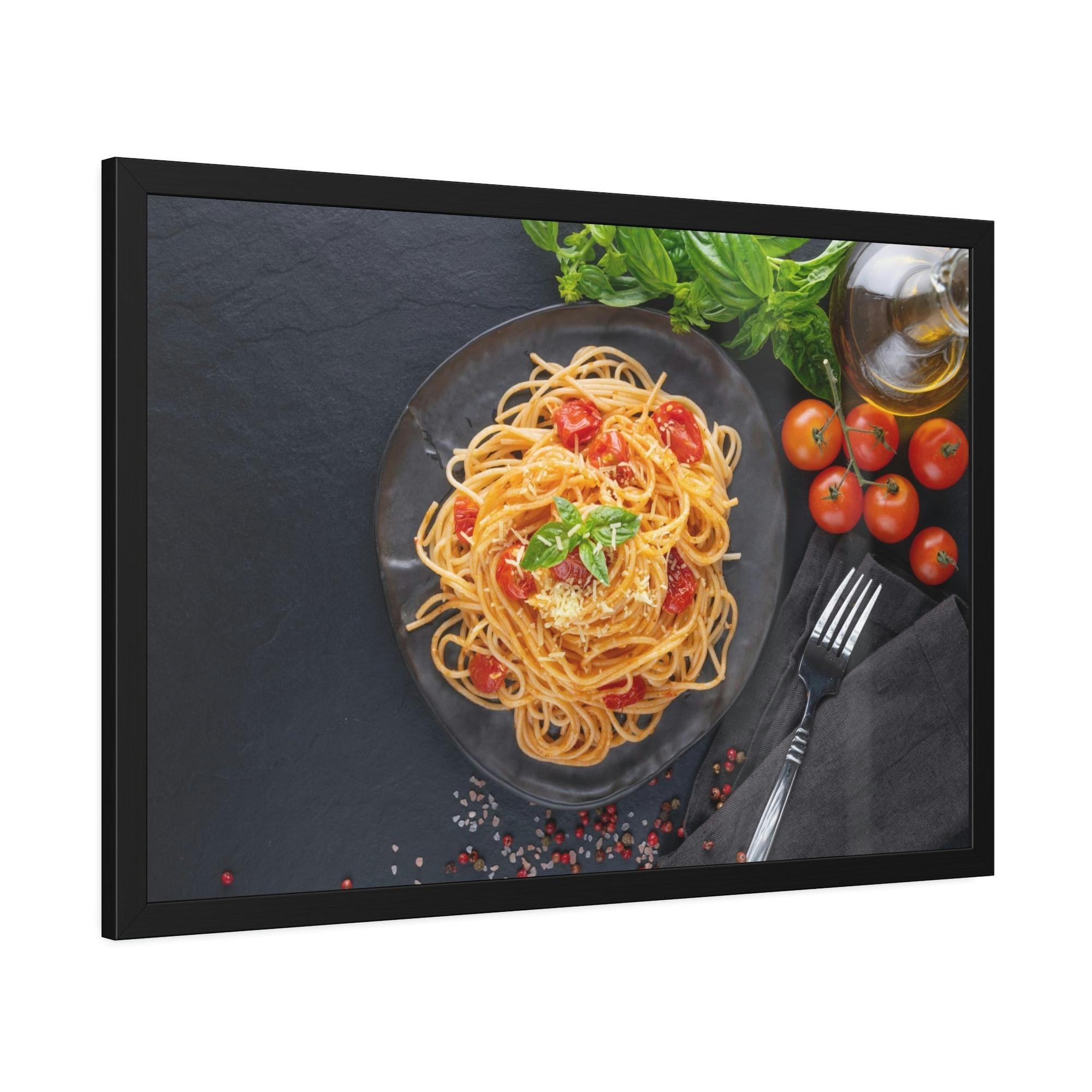 Pasta Delectable Pasta Delights: Artistic Print on Canvas & Poster for Your Home Decor