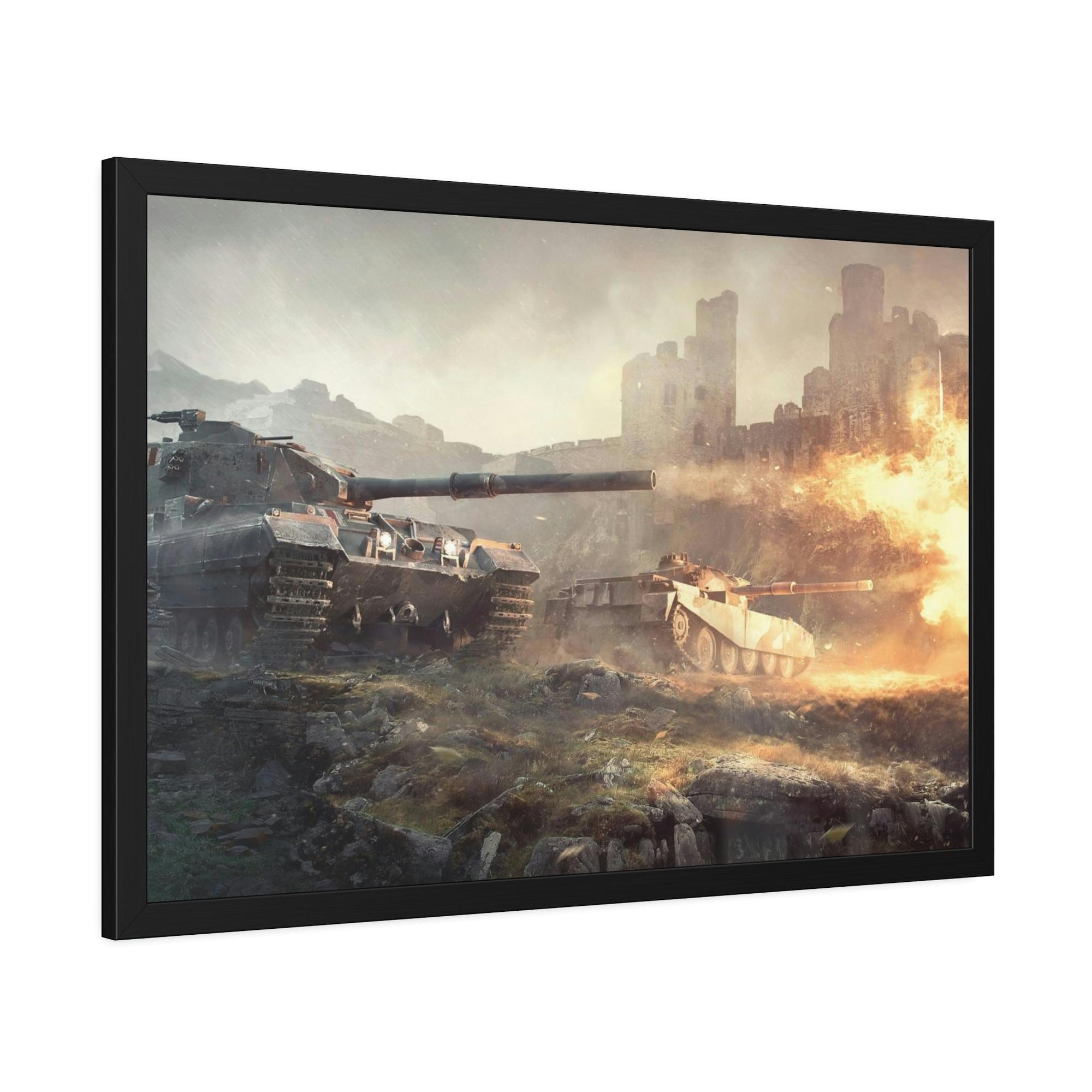 World Of Tanks Immersive Warzone: Engaging World of Tanks Canvas & Poster Wall Art