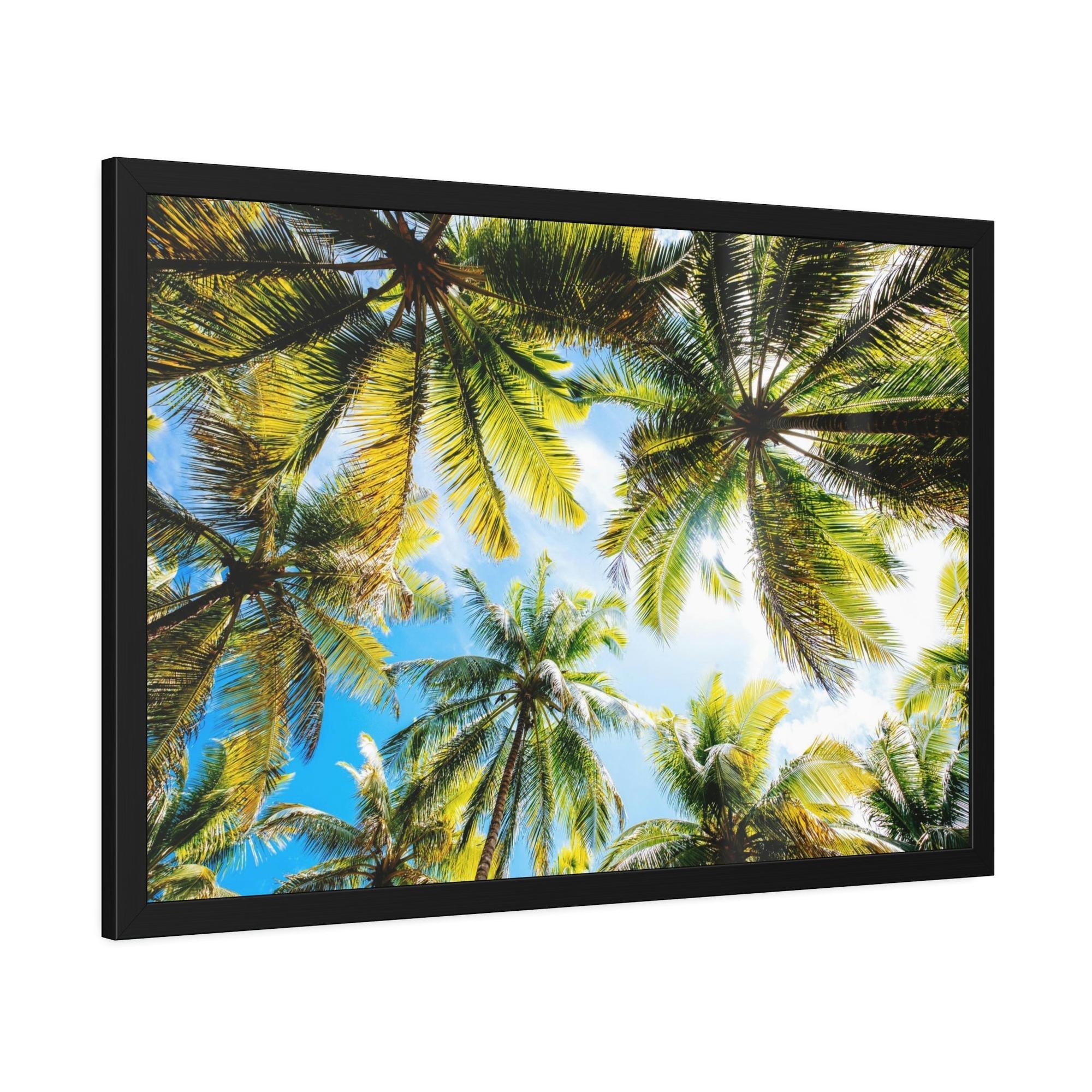 Palm Trees Soothing Palms: Relaxing Wall Art of Palm Trees Swaying in the Breeze