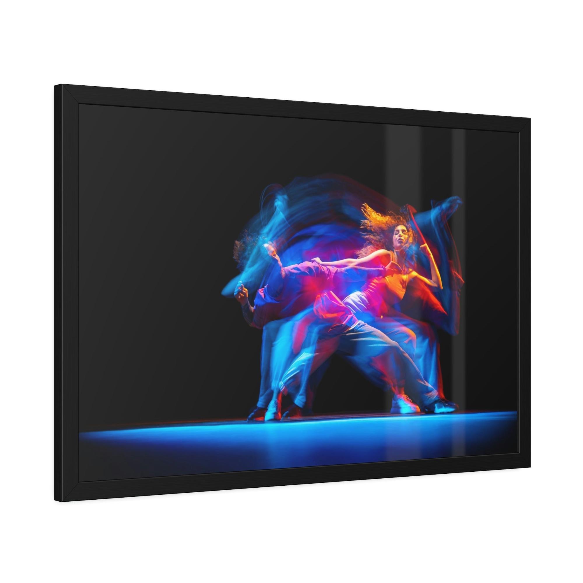 Dance The Joy of Movement: Framed Canvas & Poster of a Dancer in Full Motion