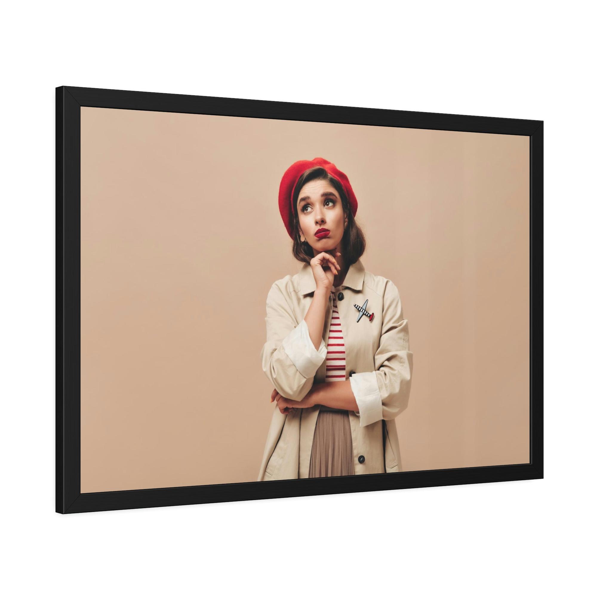 French French Elegance: Framed Canvas & Poster of Parisian Chic