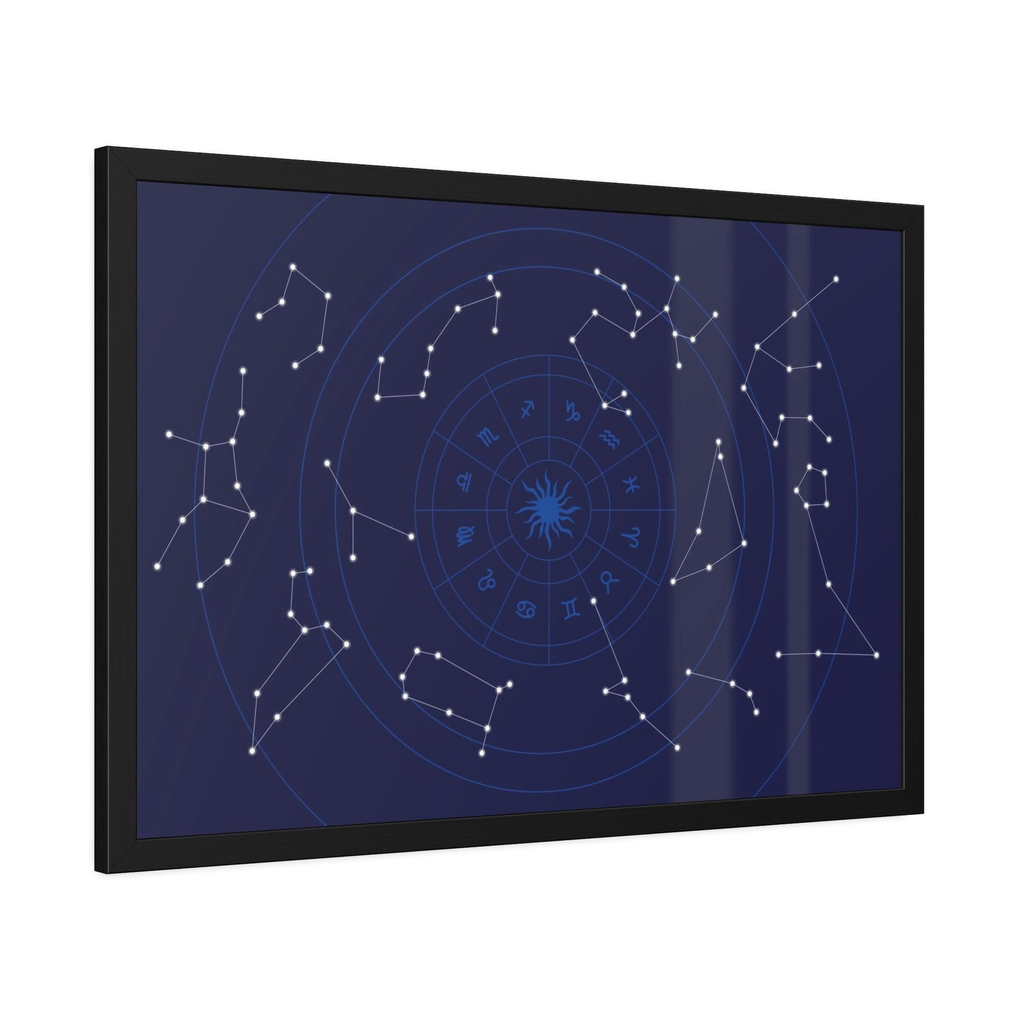 Constellations Starry Night Sky: A Natural Canvas Print of the Constellations