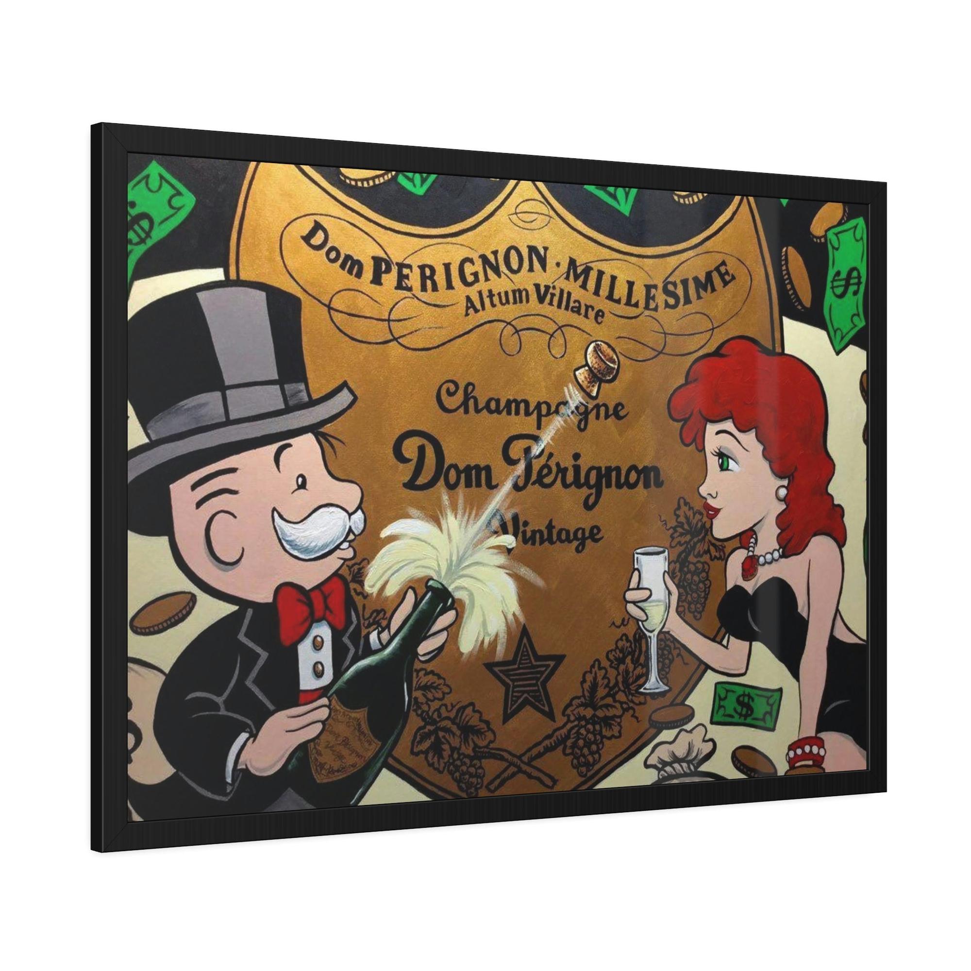 Monopoly & Motivation Alec Monopoly Art: Stunning Framed Canvas Print for Art Collectors