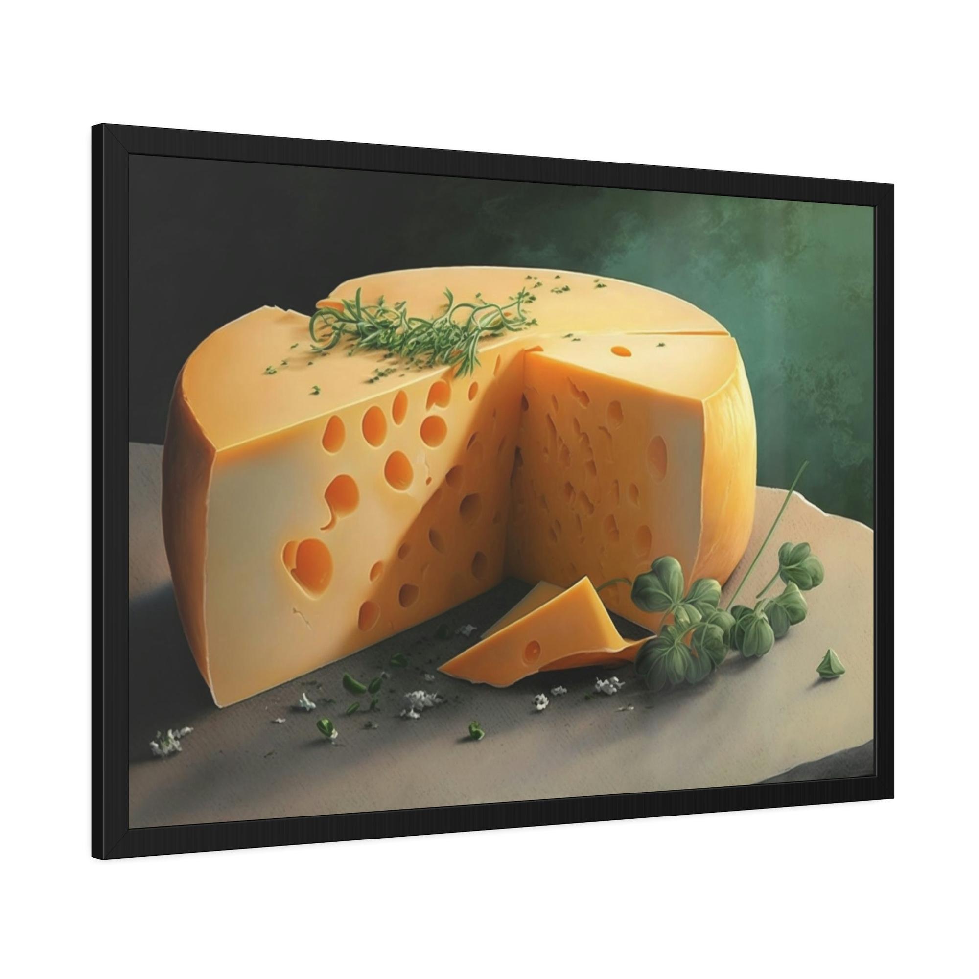 Cheese Artisanal Cheese: High-Quality Canvas Prints of Handcrafted Cheeses