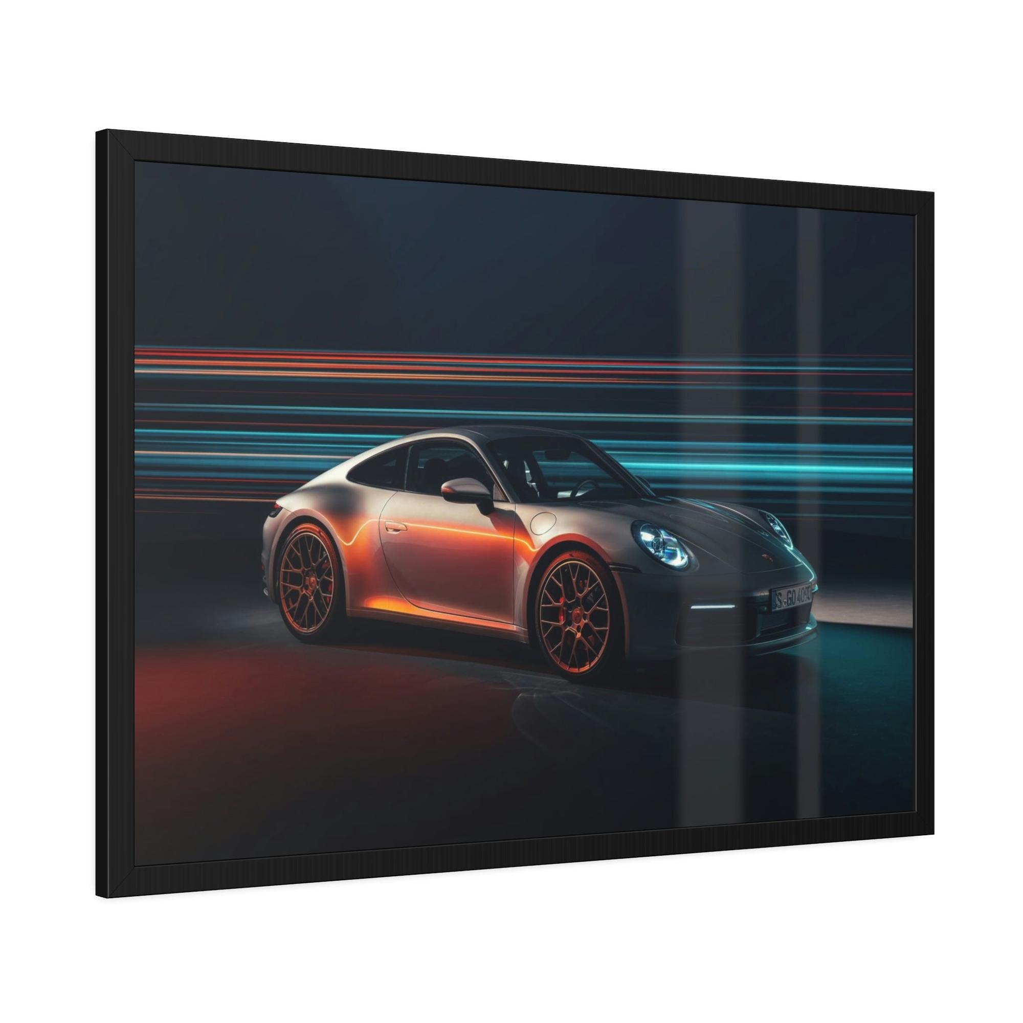 Porsche Porsche Power and Style: A Stunning Framed Poster & Canvas for Automotive Aficionados