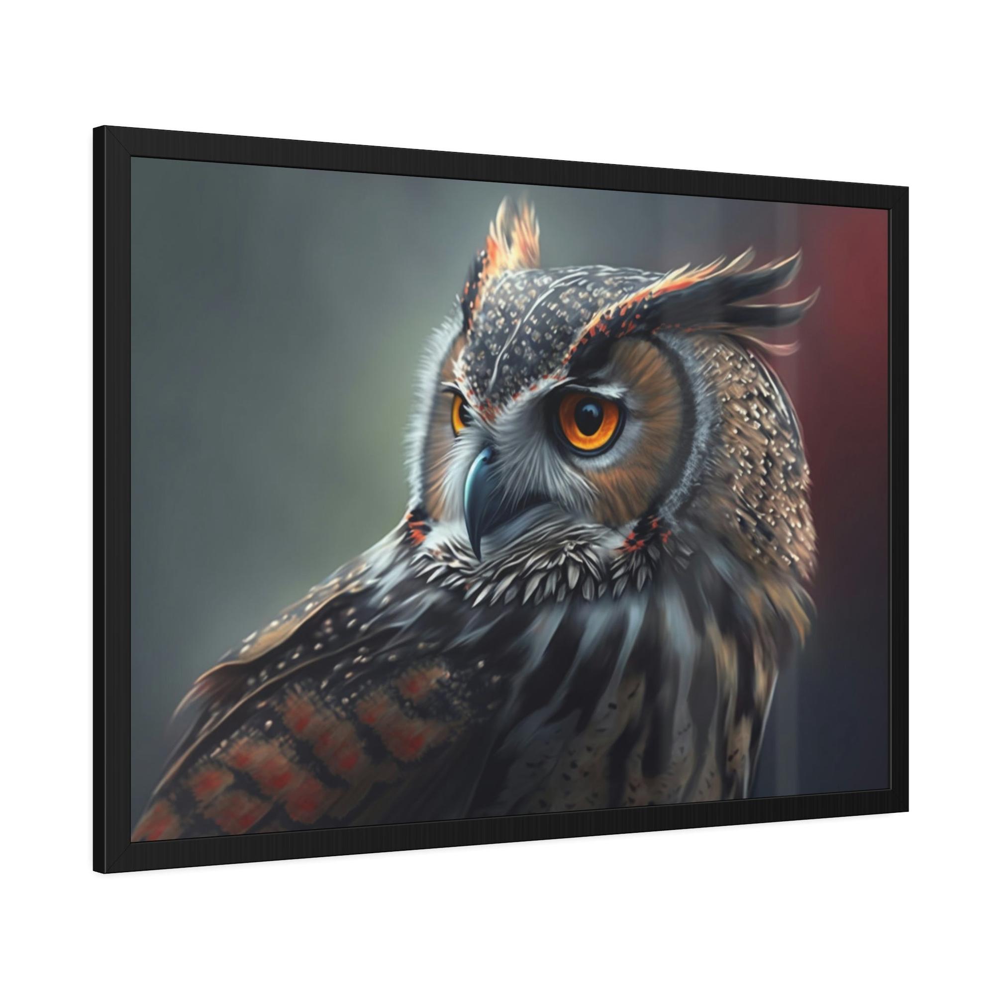 Owls Nocturnal Wonders: A Painting of Owl