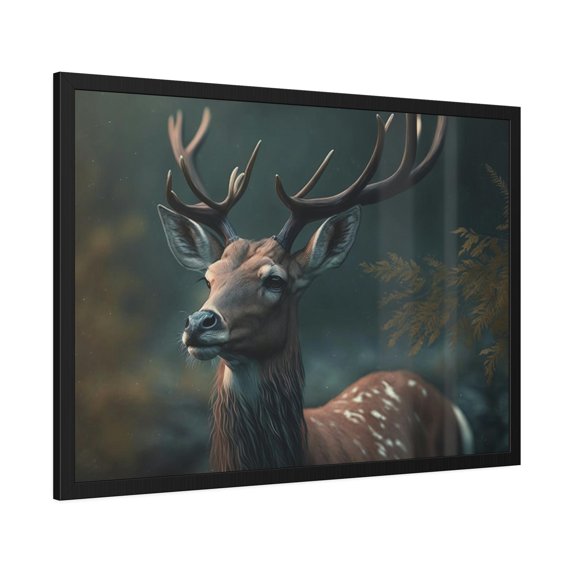 Deers Deer Portrait: A Canvas Wildlife Showcase