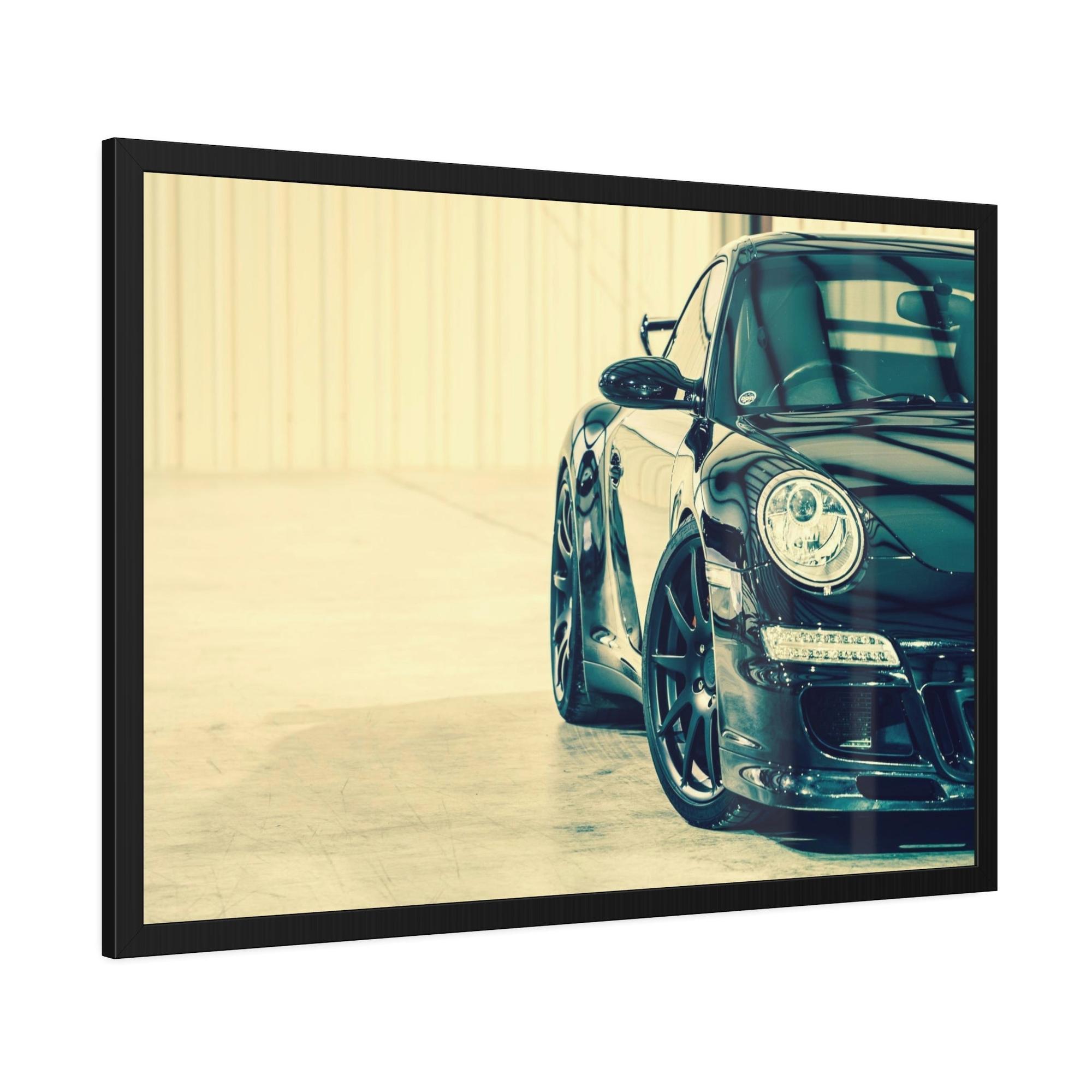Porsche The Art of Speed: A Beautiful Framed Canvas & Poster Print of a Porsche in Motion