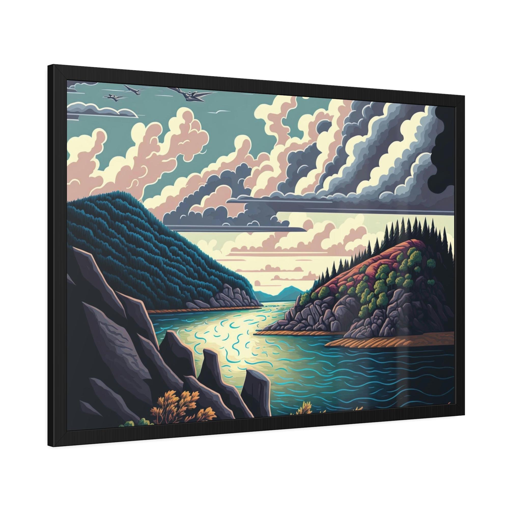 Lakes And Rivers Reflections of Nature: Wall Art on Canvas Featuring Lakes and Rivers
