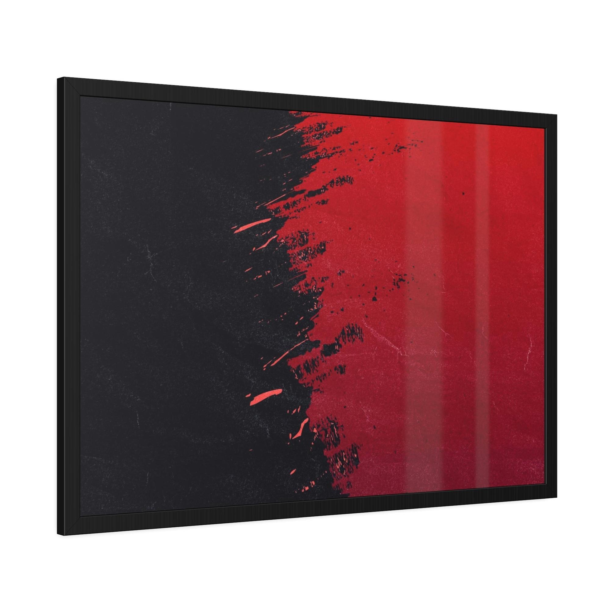 Red Abstract Art Passion and Power: Red Abstract Art on Natural Canvas and Prints
