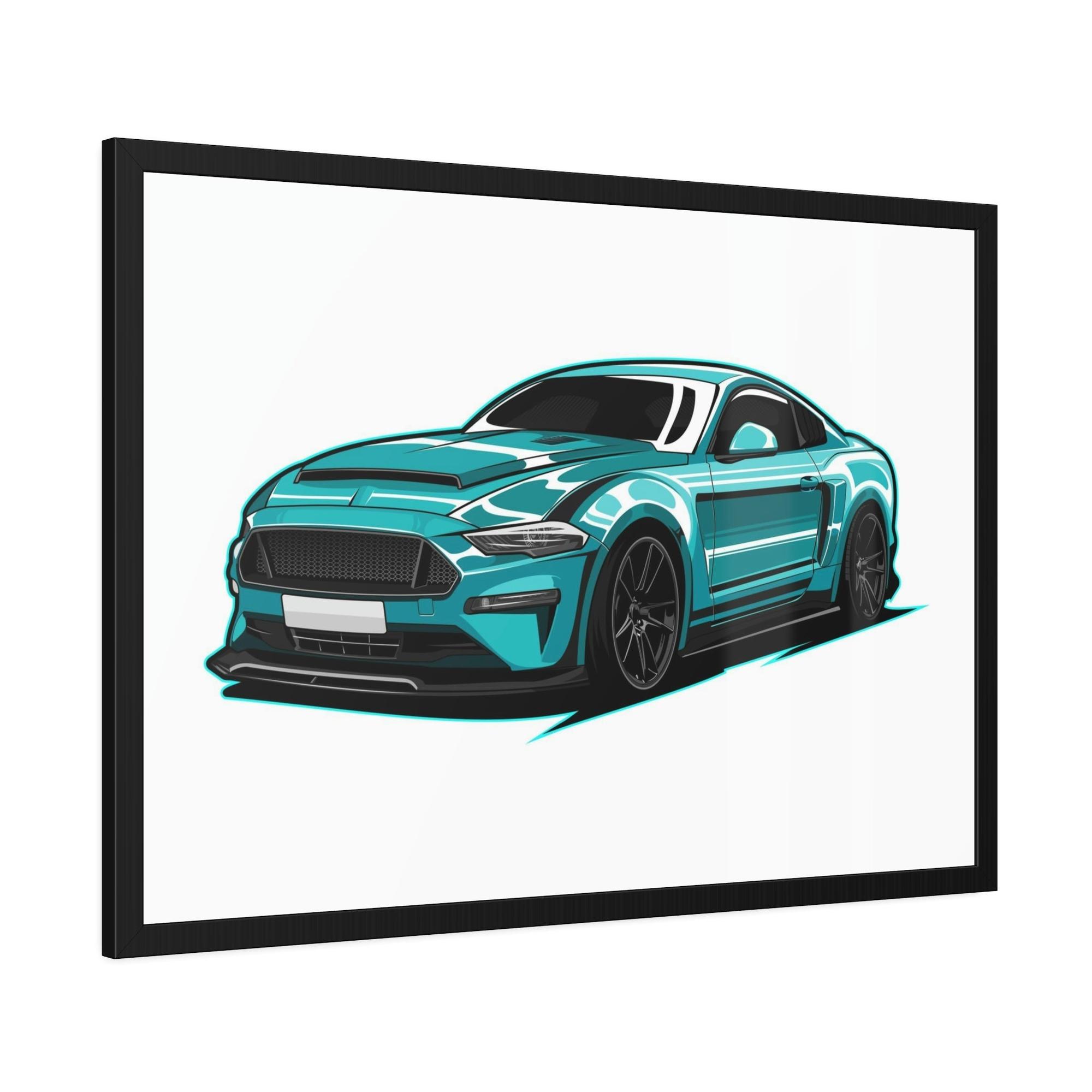 Mustang Majestic Mustang: Natural Canvas Wall Art and Framed Canvas & Poster Print