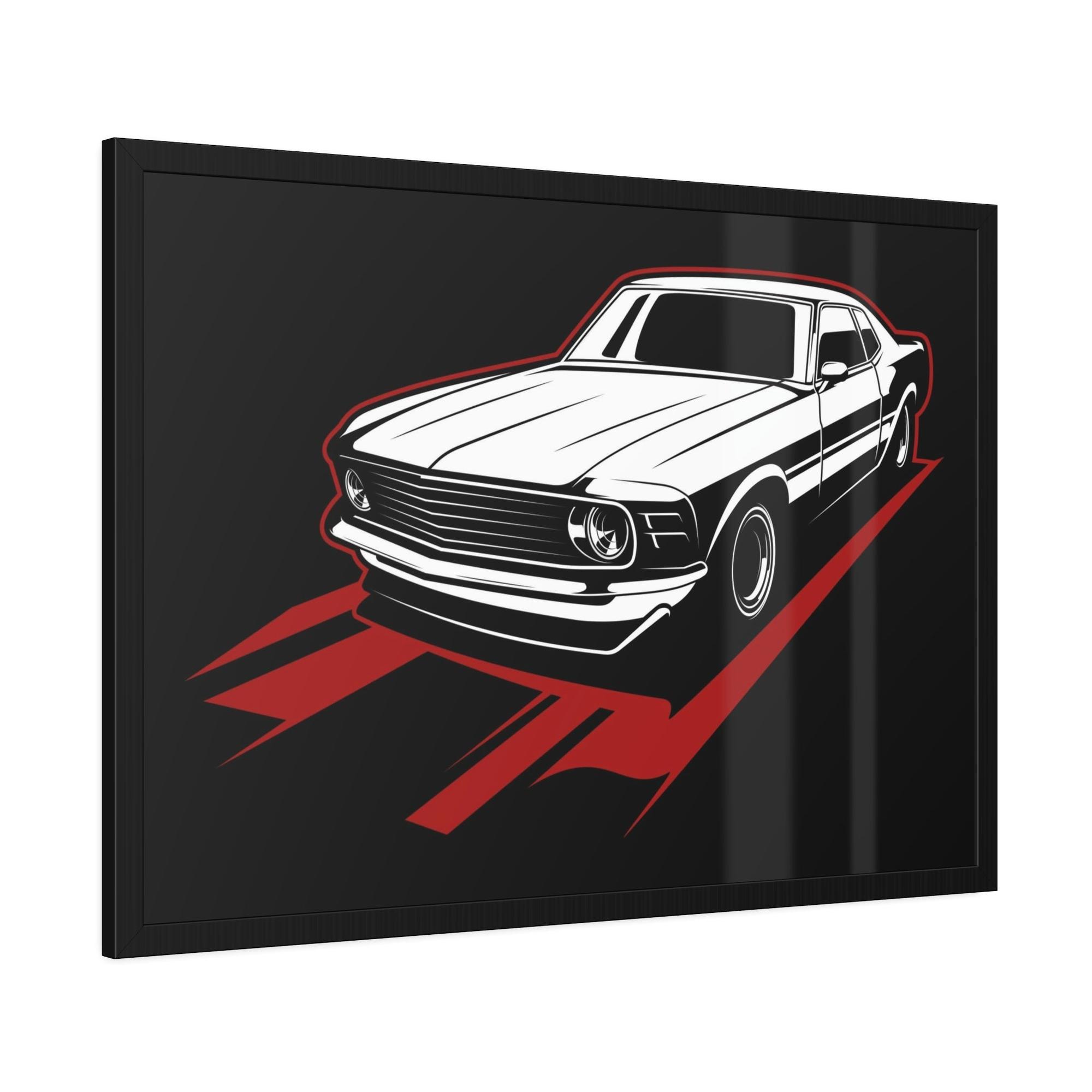 Mustang Powerful Beauty: Mustang Canvas & Poster Print and Framed Wall Art