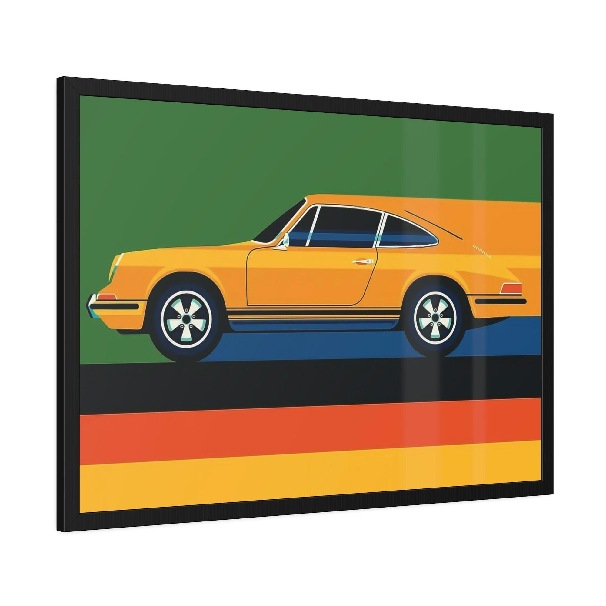 Porsche Legendary Speed: A Print on Canvas & Poster of the Classic Porsche