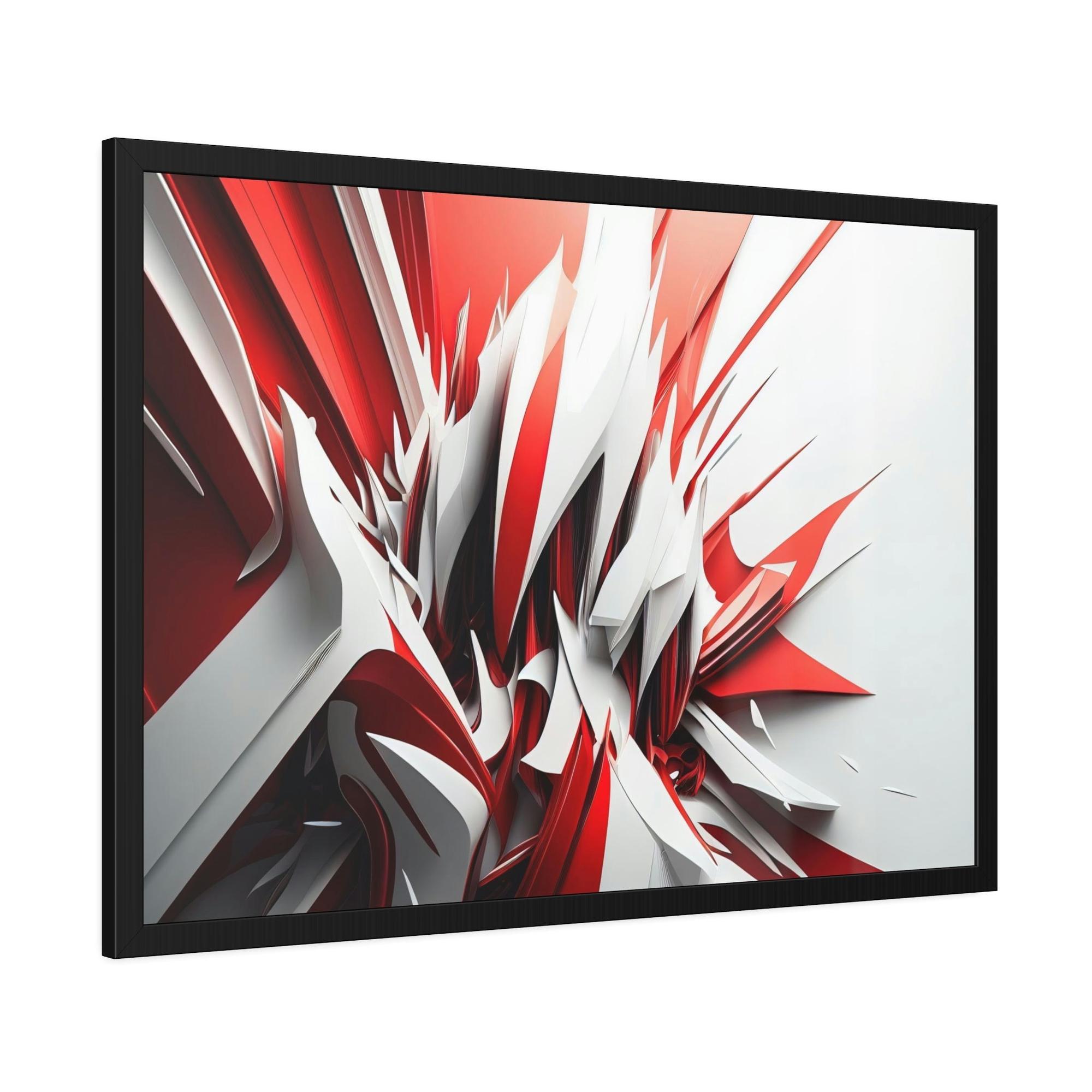 Red Abstract Art The Art of Intensity: Red Abstract Print on Canvas and Wall Art