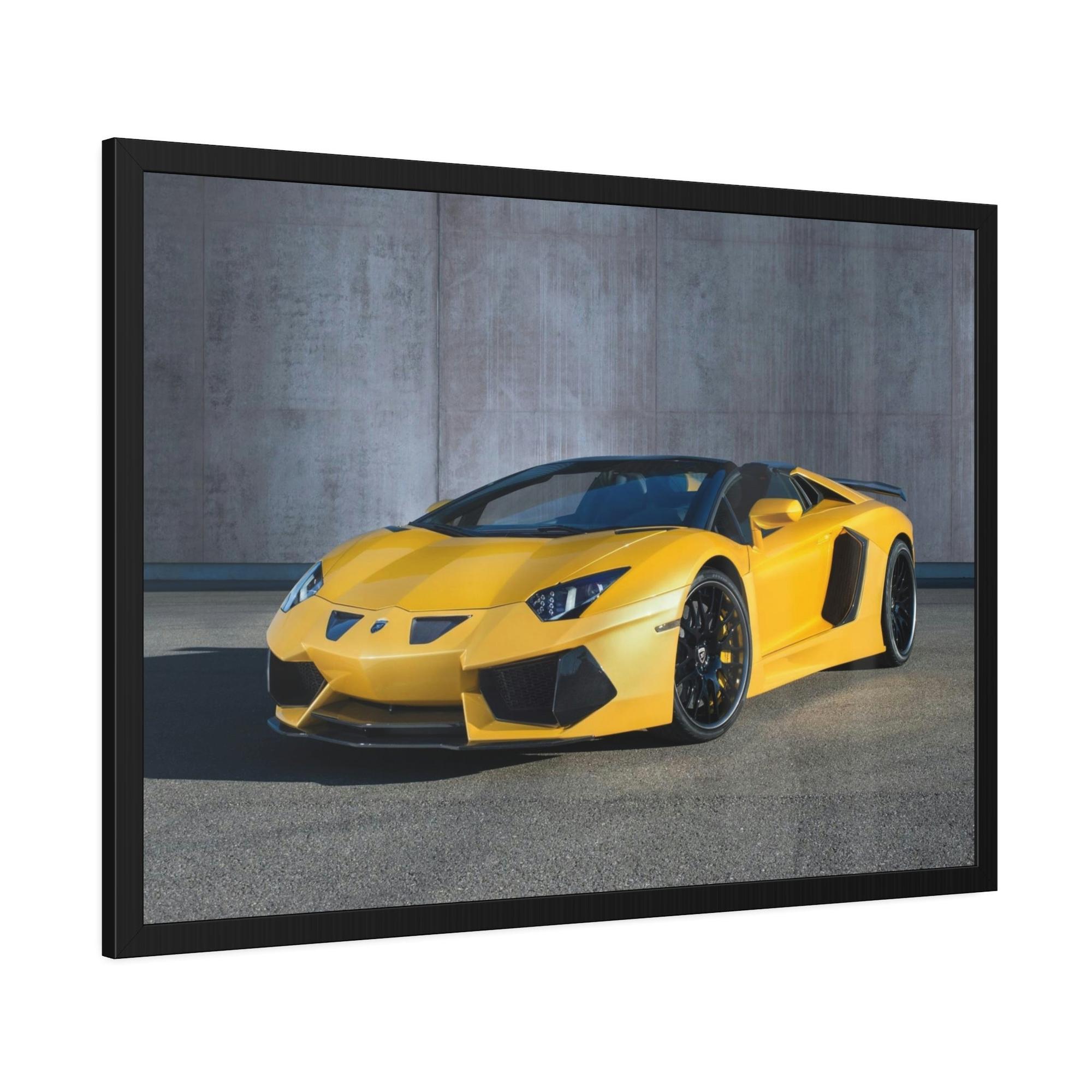 Lamborghini The Majesty of Lamborghini: Striking Print on Natural Canvas & Poster