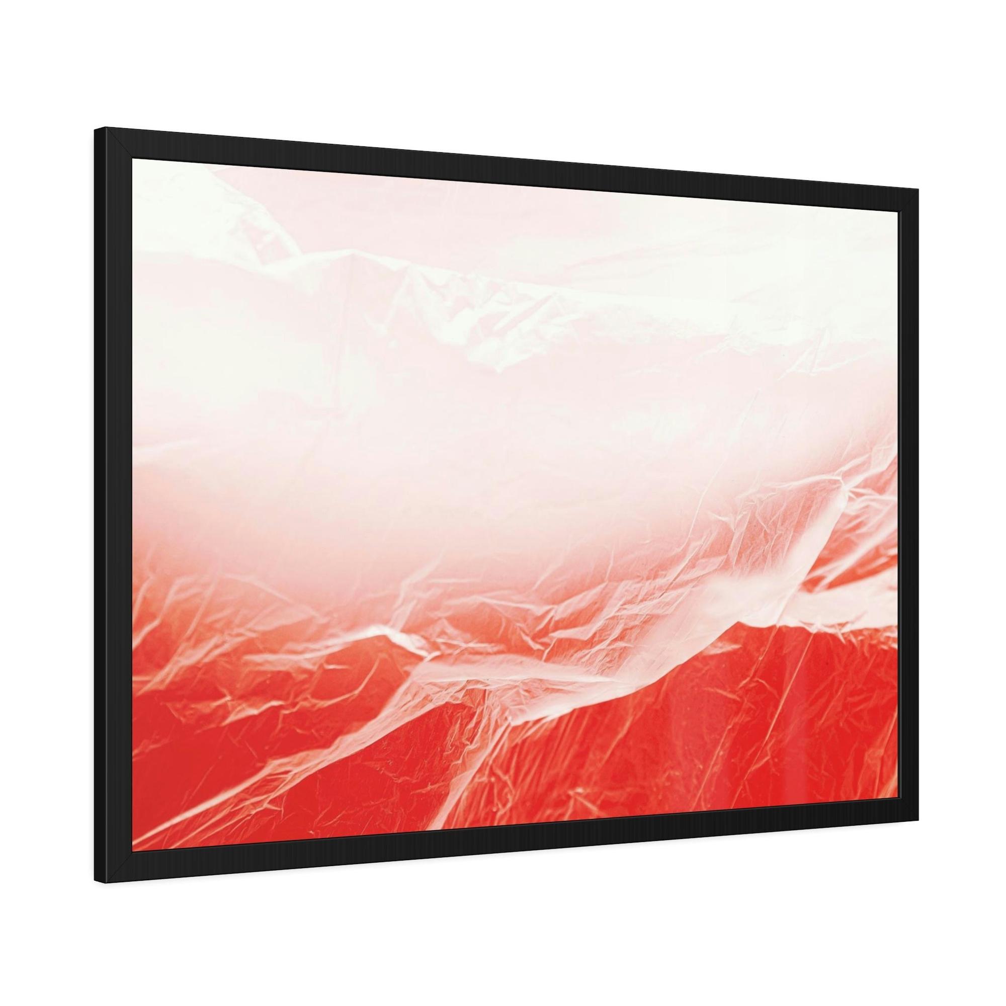 Red Abstract Art The Bold and the Beautiful: Red Abstract Framed Canvas and Poster Art