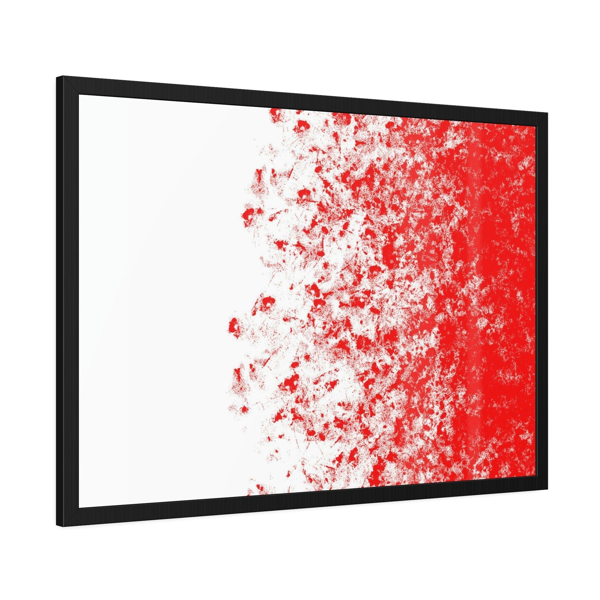 Red Abstract Art The Art of Warmth: Red Abstract Framed Posters and Print on Canvas