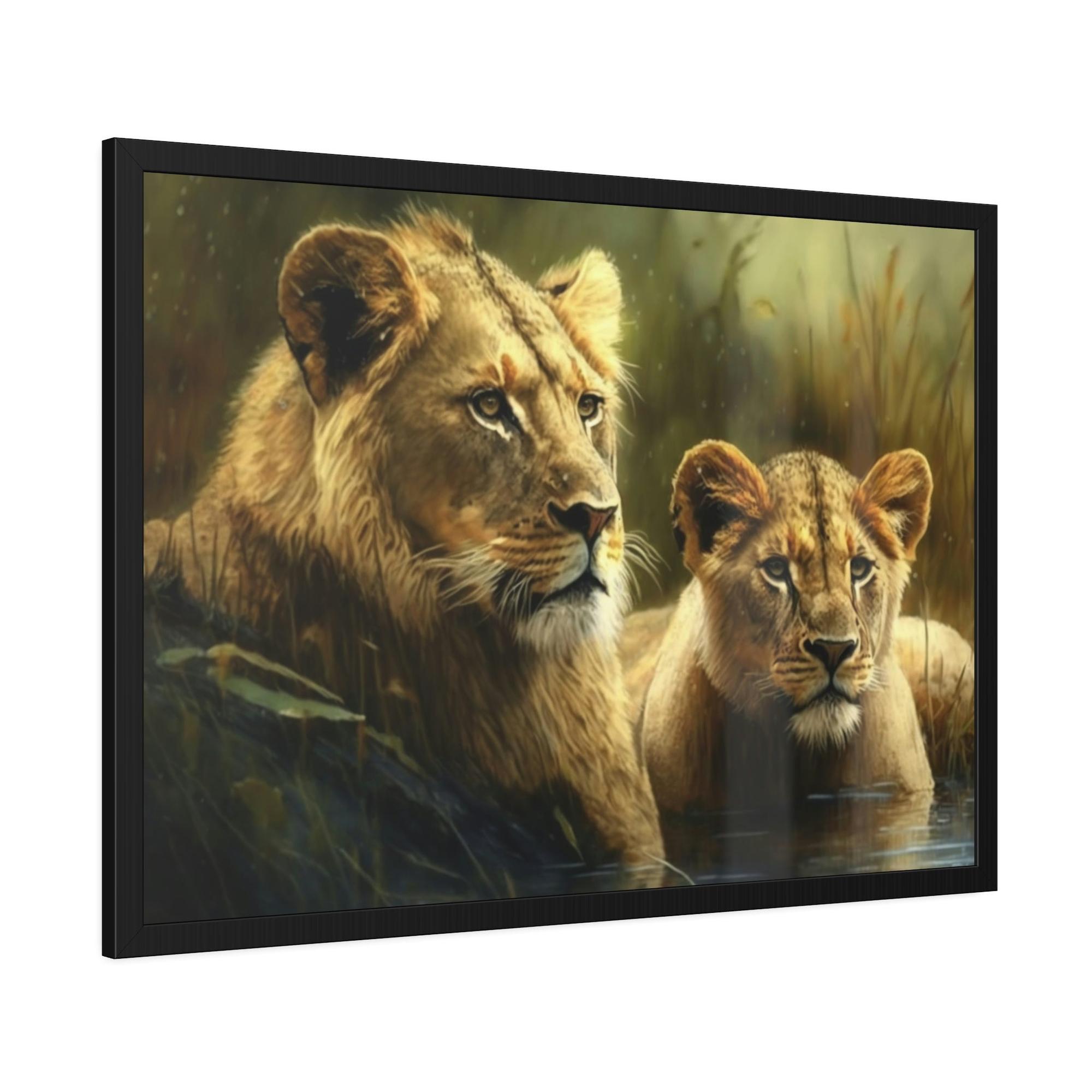 Lions Radiance of the Sun: A Painting with Lions