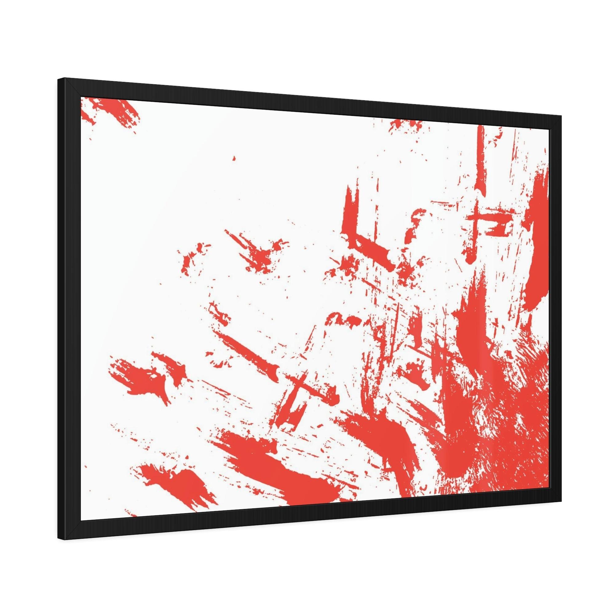 Red Abstract Art The Beauty of Simplicity: Red Abstract Canvas and Print Collection