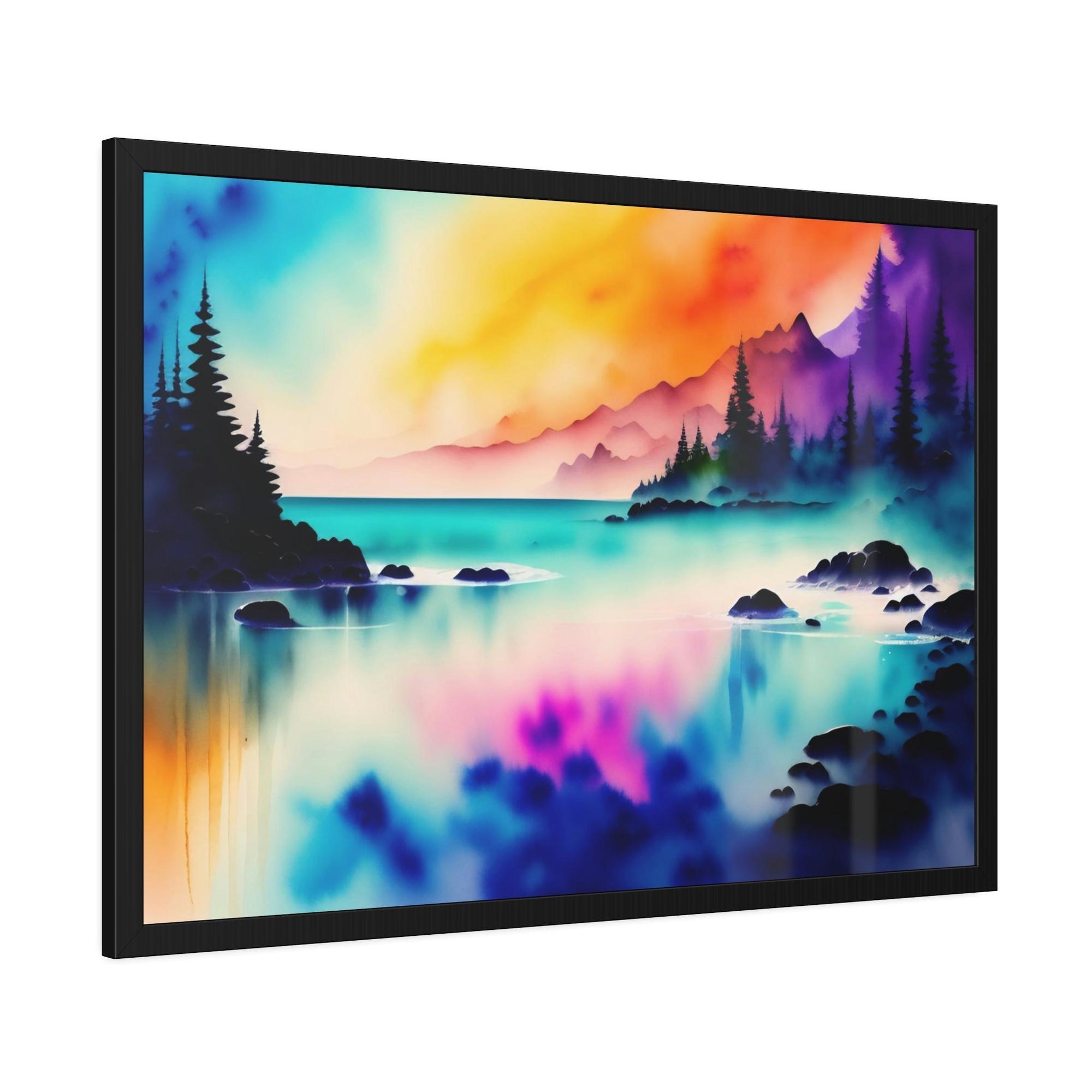Lakes And Rivers Water's Charm: Artful Canvas and Poster Print of Lakes and Rivers