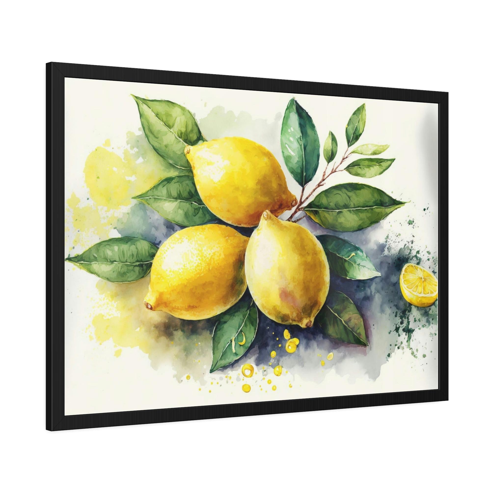 Yellow Yellow Zest: Refreshing and Invigorating Canvas Art Prints and Framed Posters Featuring Yellow Lemons