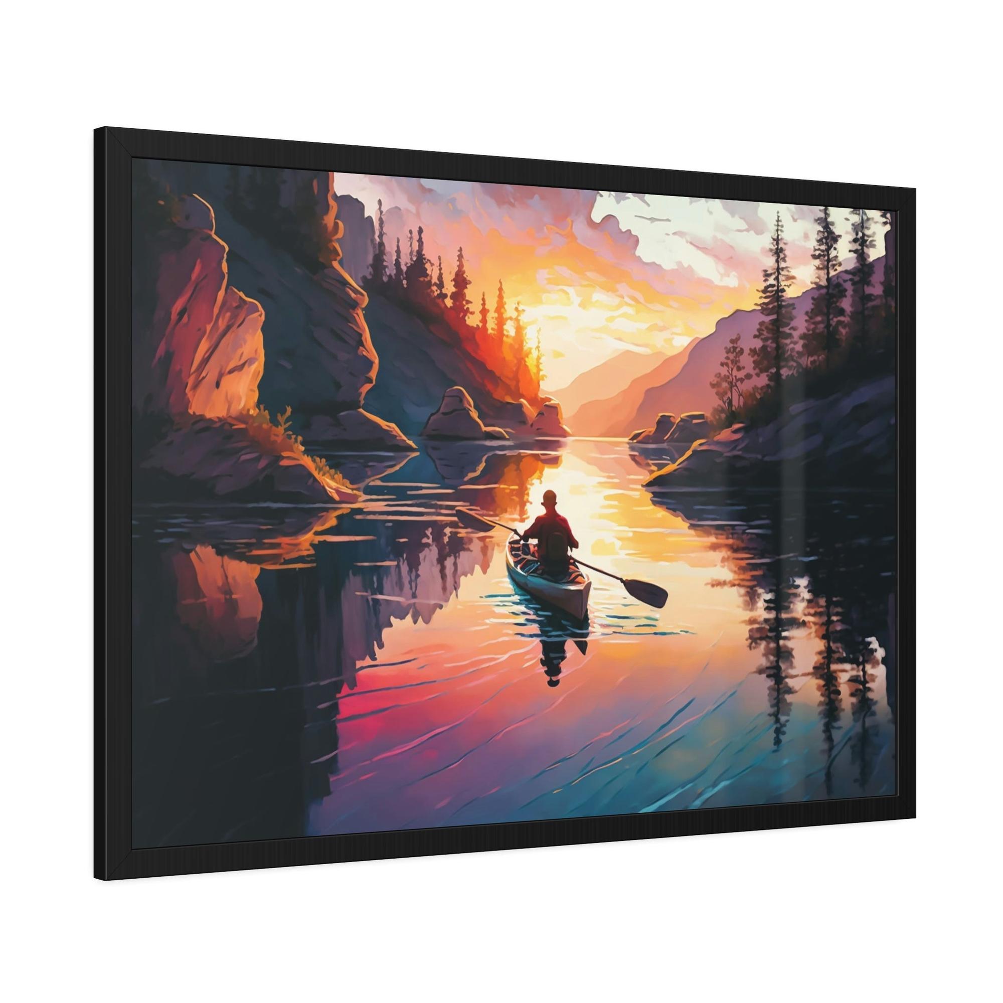 Lakes And Rivers A Symphony of Nature: Lakes and Rivers on Canvas and Framed Poster Art