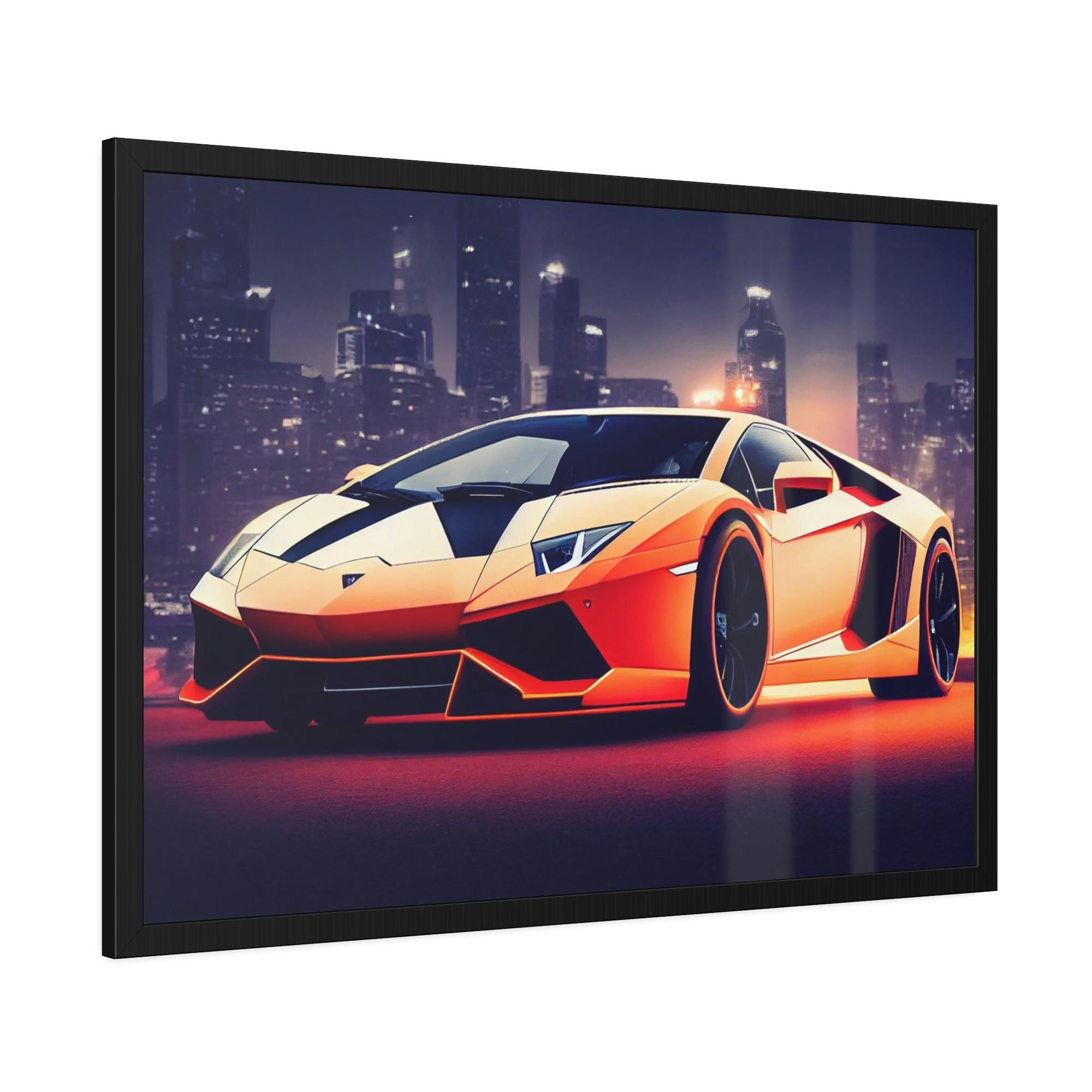 Lamborghini Icon of Speed: Lamborghini on Canvas & Poster for Automotive Art Collectors